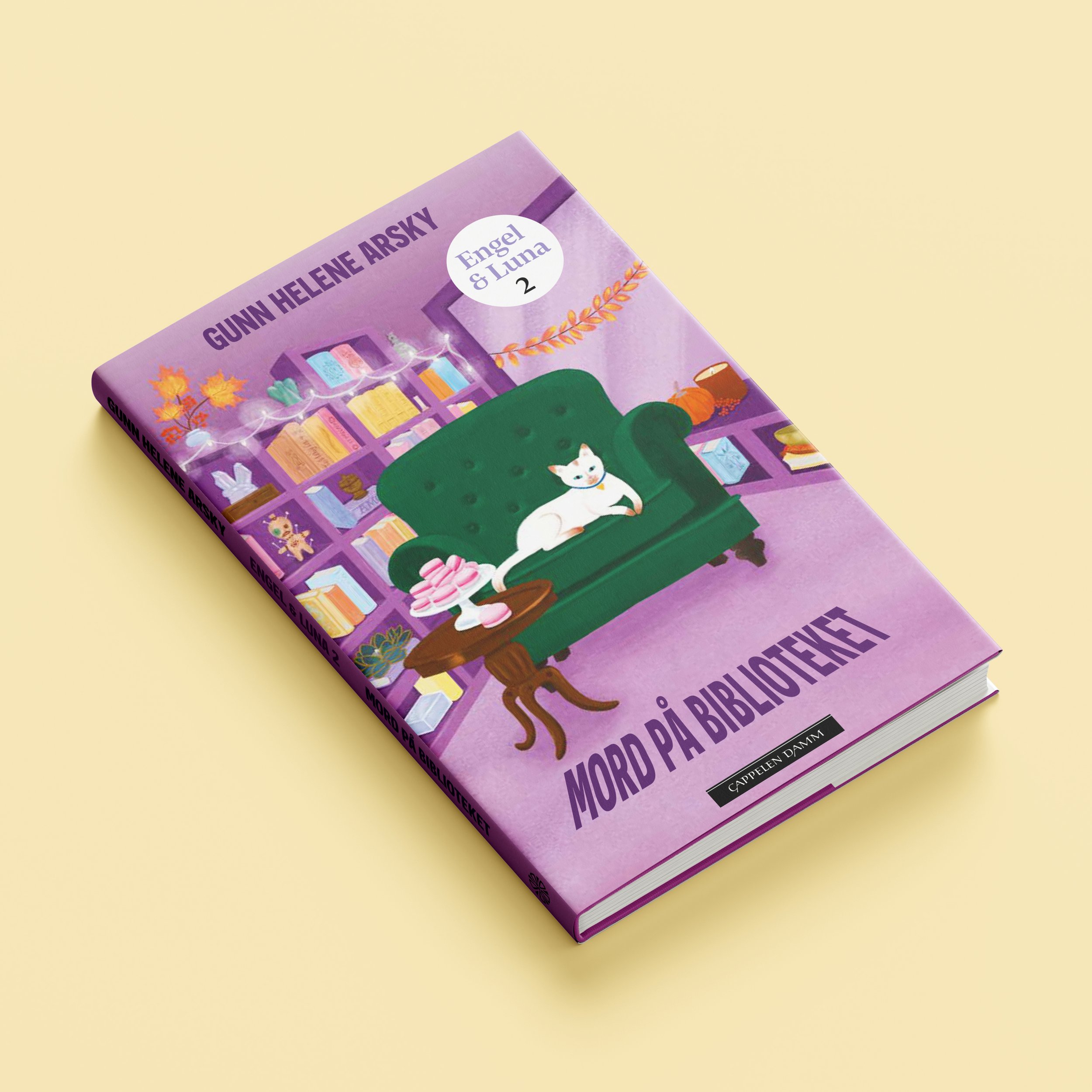 MORD PÅ BIBLIOTEKET - Bokomslag: Design og illustrasjon 