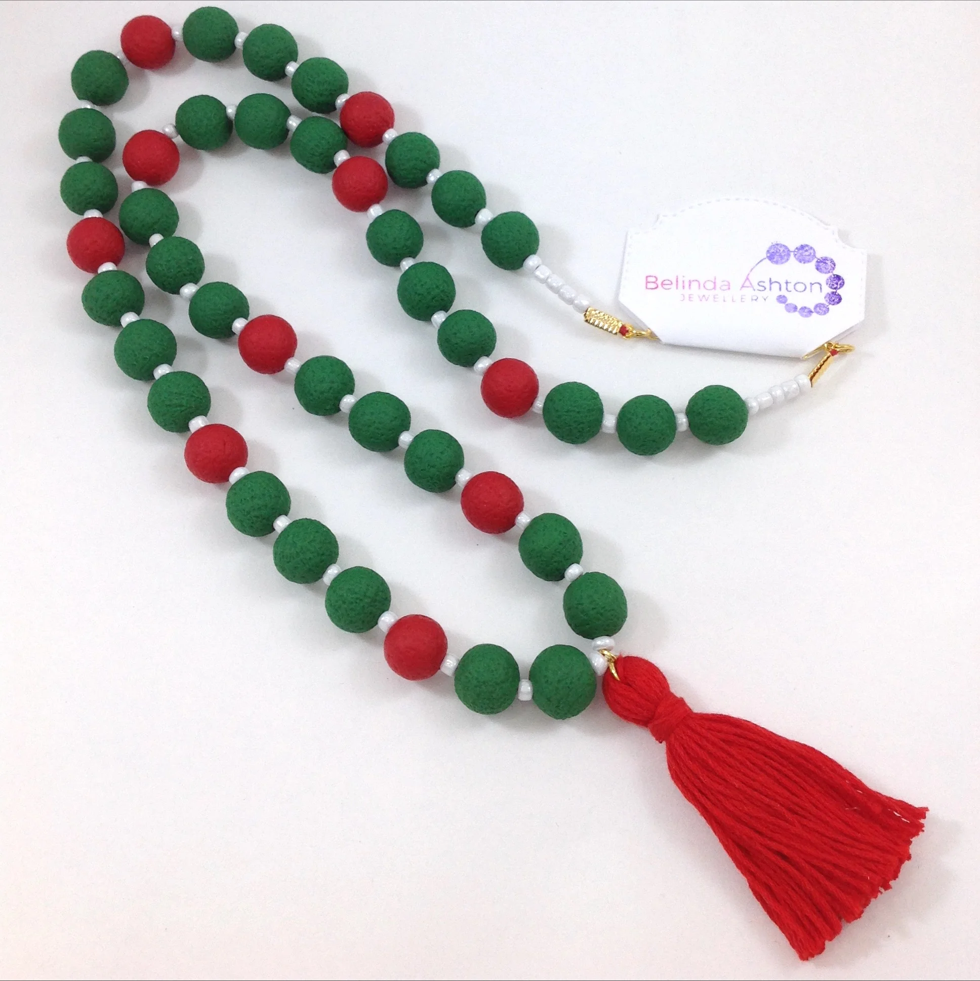 Red Tassel Necklace