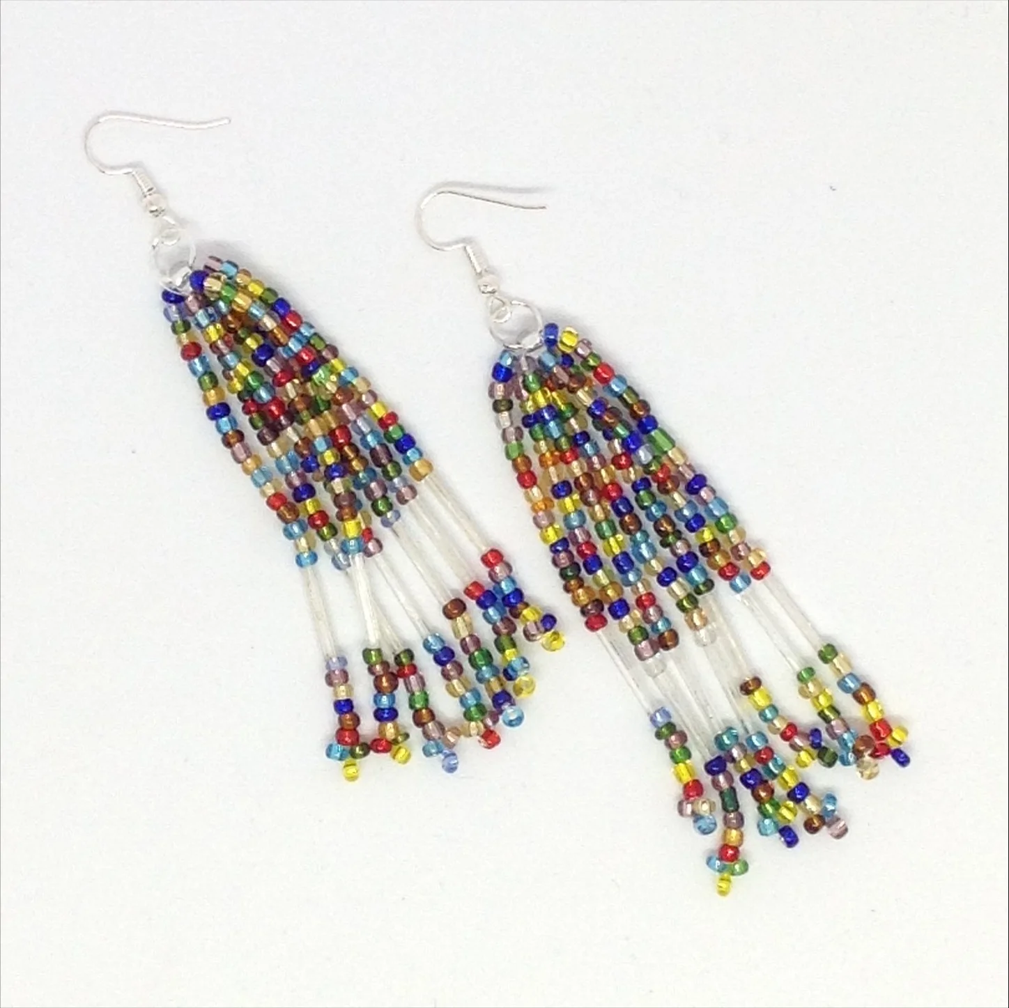 seed bead tassel earings