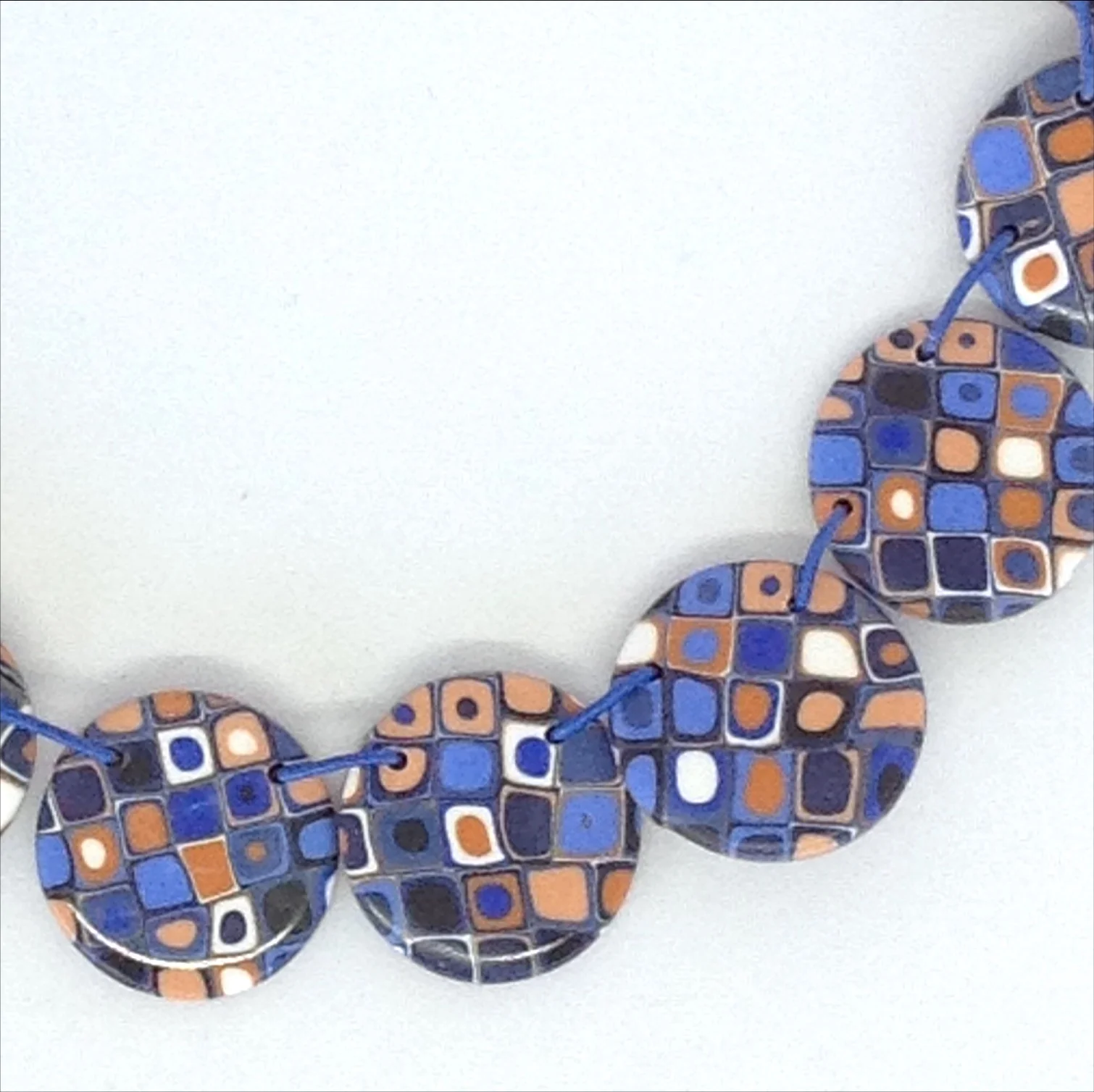 Polymer clay mod cane necklace
