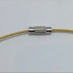 Wire necklace screw fastening