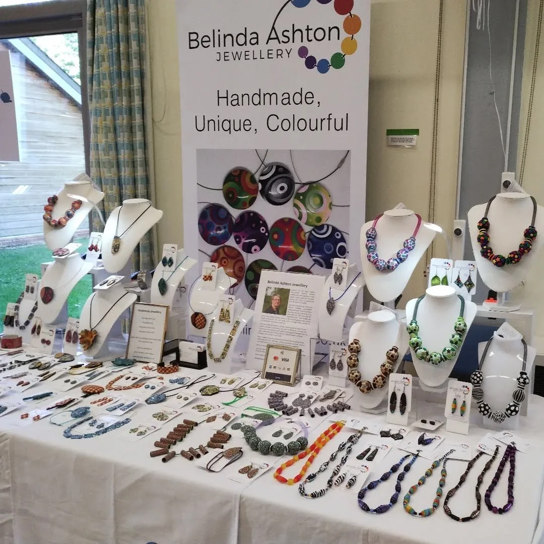 Welcome to Lavenham Jewellery Fair organised by RuralMagpie at Lavenham Village Hall today, Saturday 27th September between 10 and 4pm.
There are 19 jewellers here with a wide range of skills showing their work.
And the sun is shining so we would l