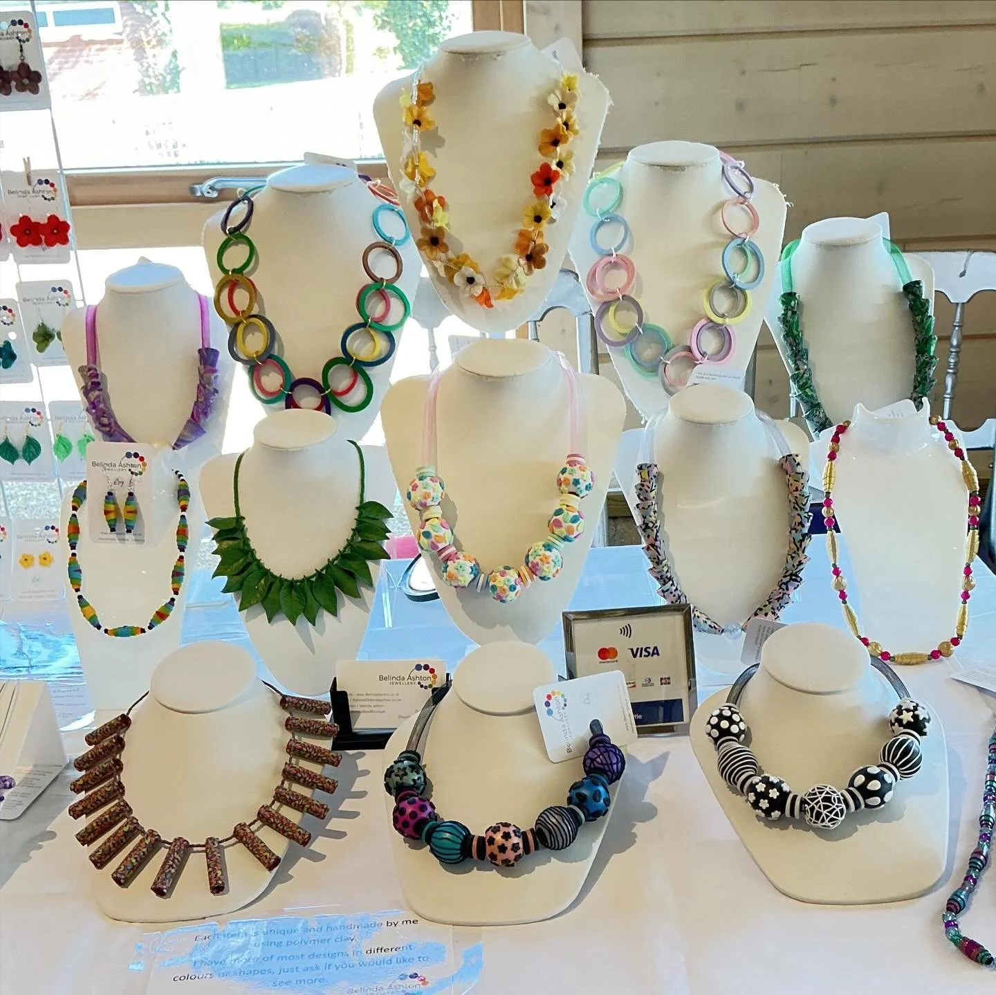 After an early start I am all set up at Fakenham Racecourse ready for a great day.

The sun is shining so I hope to see you soon.

#norfolkartisanfair #fakenhamracecourse #colourfuljewellery #handmadeisbest #polymerclayjewellery