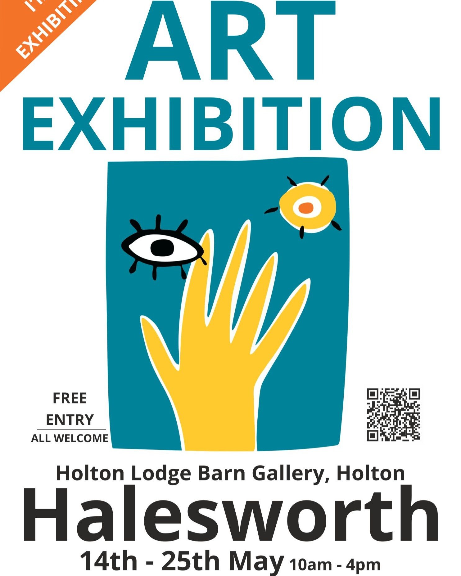 Today I am stewarding at this exhibition which is open until 4pm on Bank holiday Monday 25th May.

There are about 60 local artists, ceramicists and jewellery displaying and selling their work.

Each weekend in June almost 200 artists are opening the