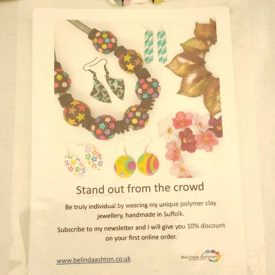 Here at the last day of the 2026 Suffolk Show why not stand out from the crowd with a piece of my colourful handmade jewellery.

Find me on Stand 181 in Shop for Something Different on the end of Flower Show Avenue.

We're here until 6pm tonight.

#s