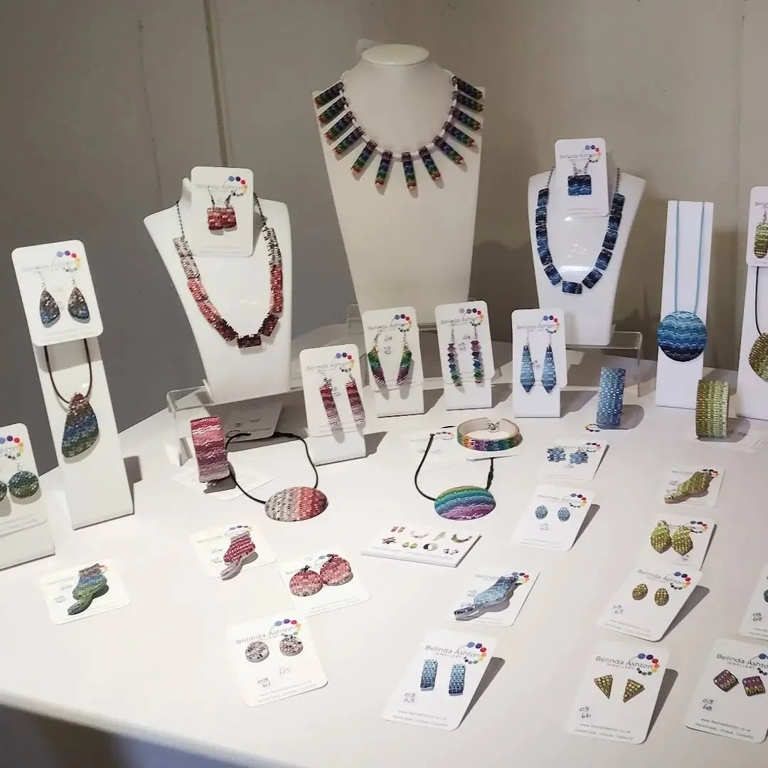 I am in Bury St Edmunds today at The Guildhall helping at the Suffolk Open Studios Exhibition which features a few of my colourful jewellery designs.

The exhibition is open between 10-4 until Sunday 25th October.

A perfect opportunity for some earl