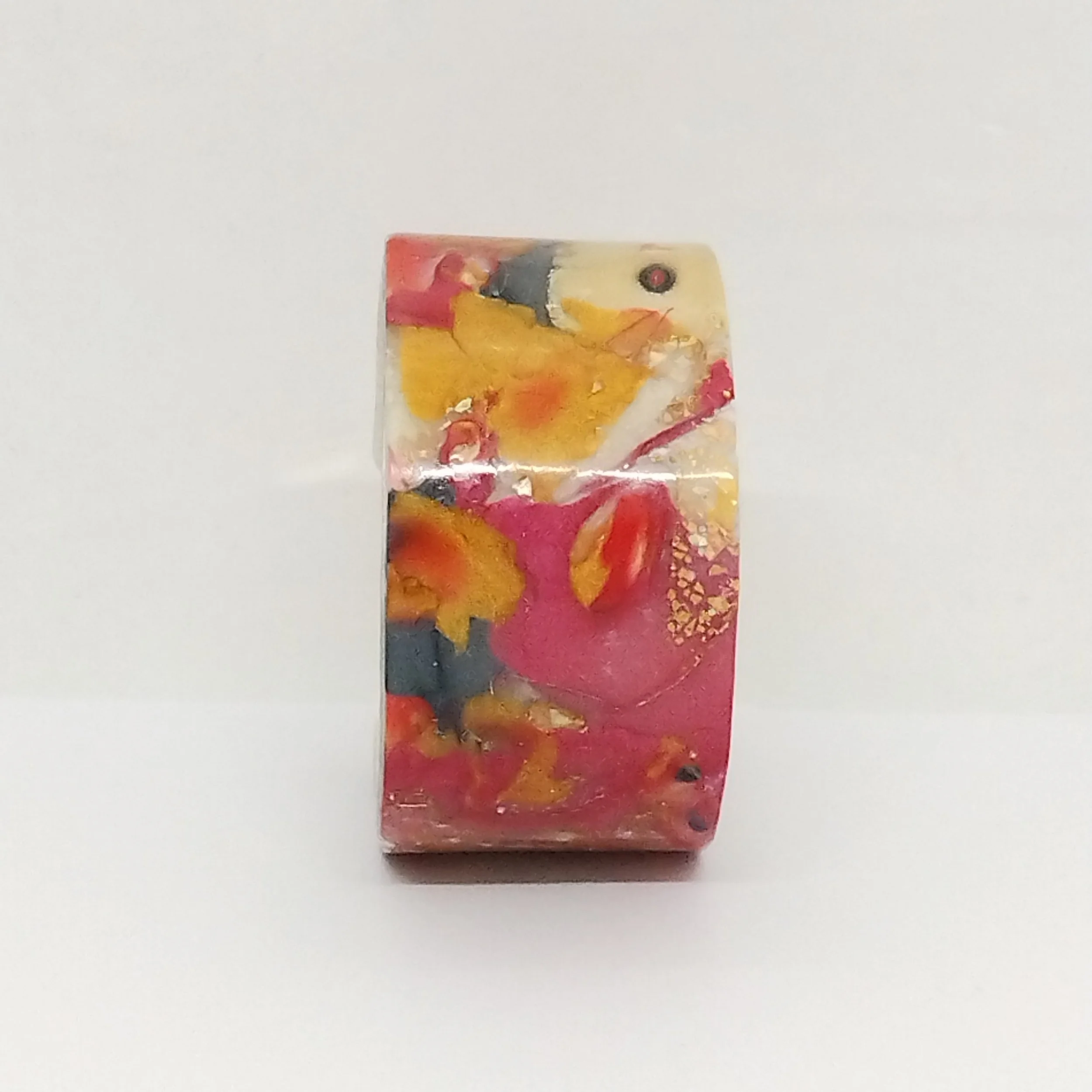 Red Mokume Gane bracelet