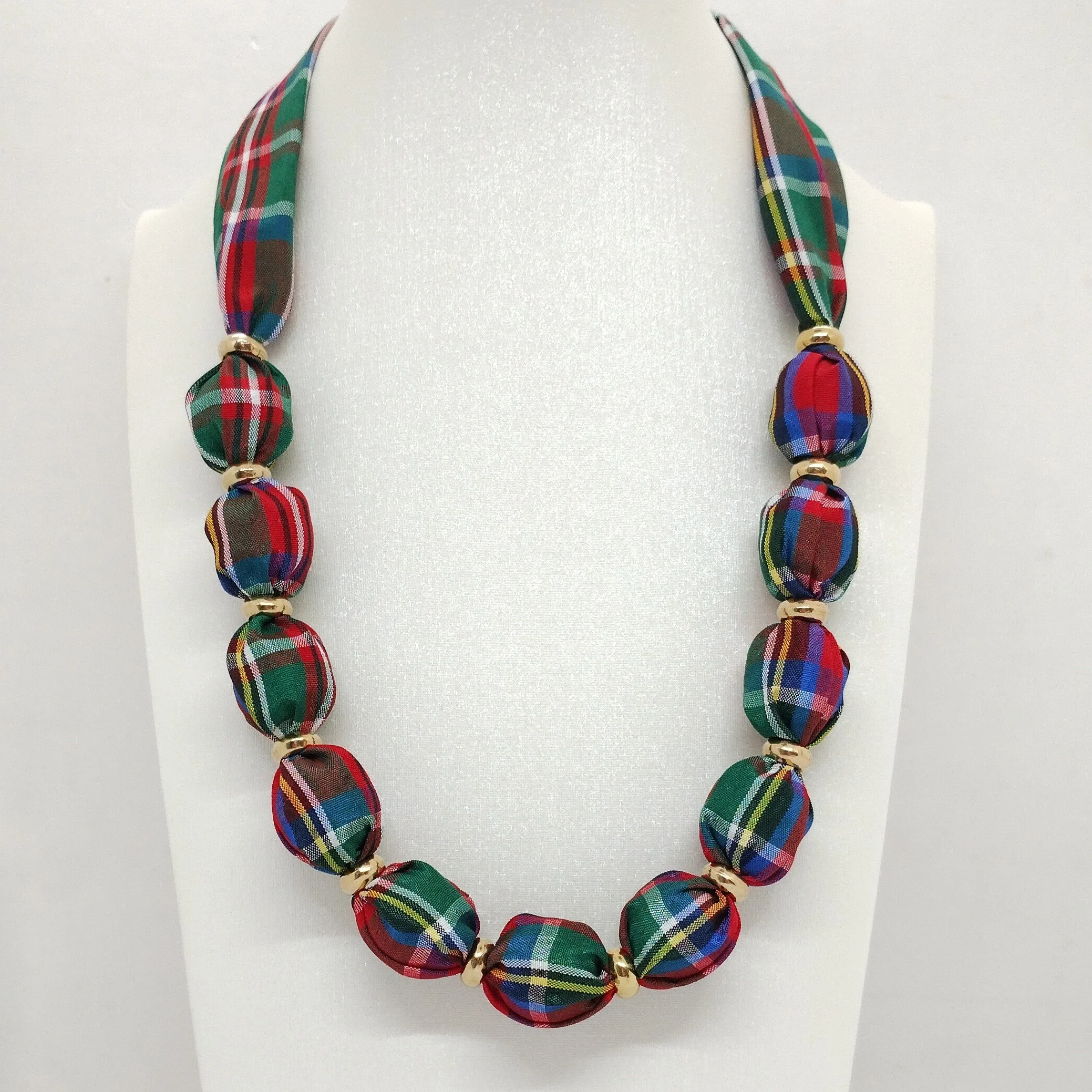 Royal Stewart tartan necklace