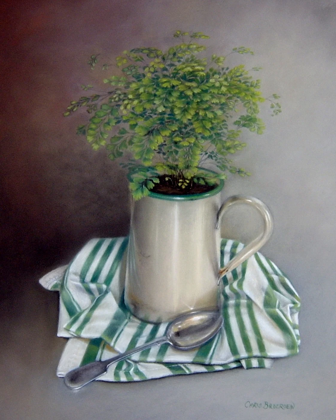Jug with Spoon - (SOLD)