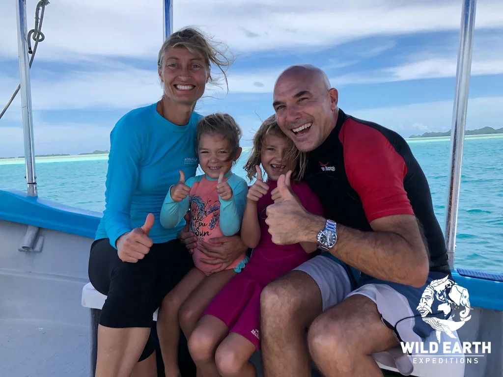 Natalia, Coco, Estelle & Thomas - Palau - Wild Earth Expeditions
