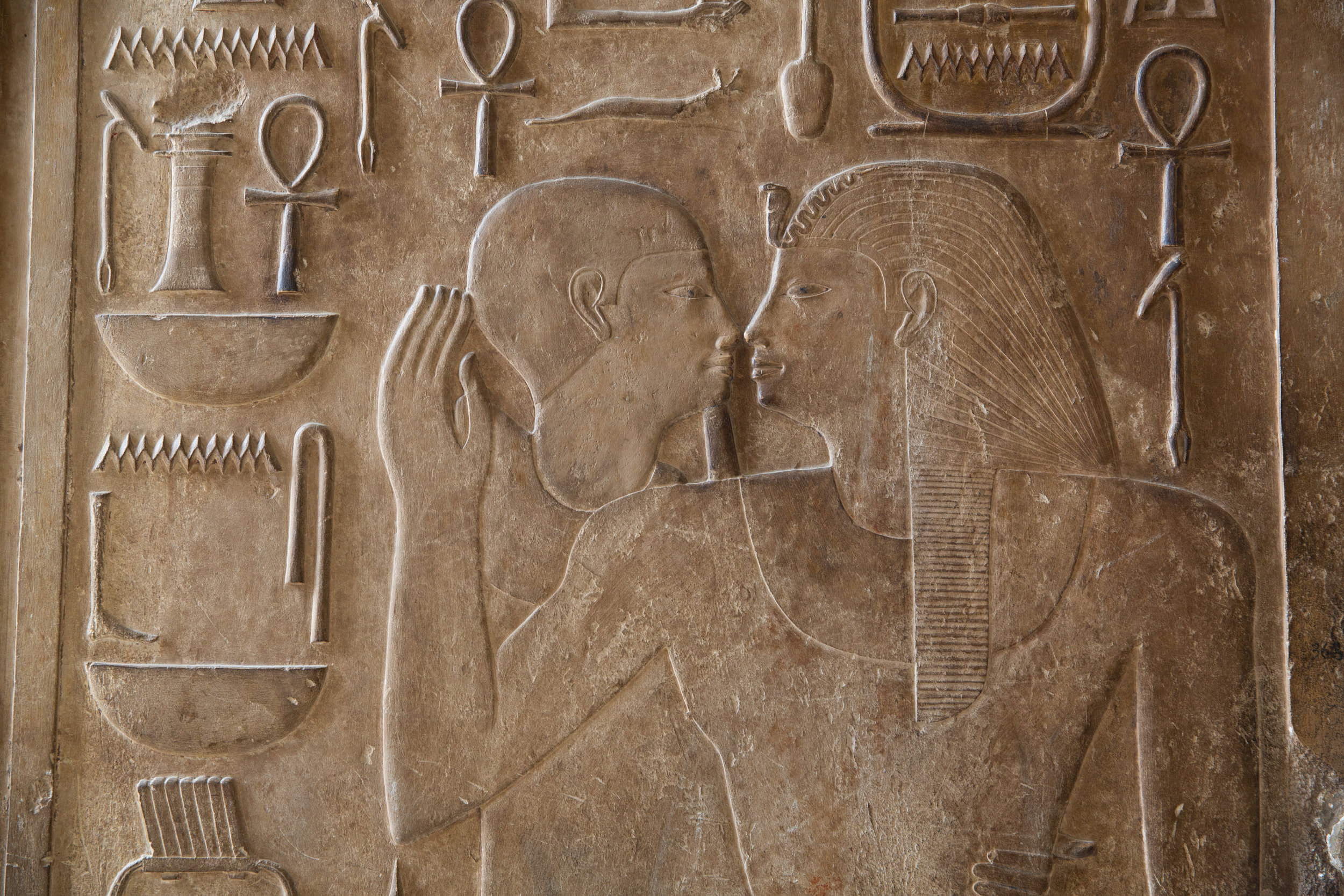 'Kissing' relief in Temple - Egypt - Wild Earth Expeditions