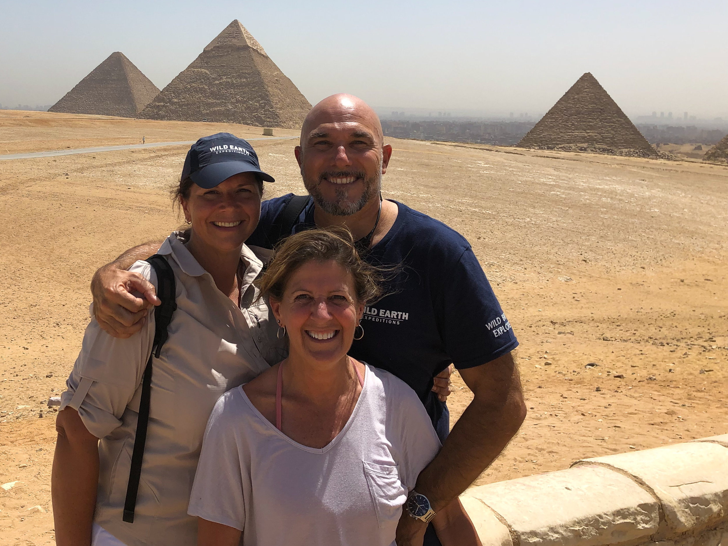 Wild Earth Team at the Pyramids, Cairo - Egypt - Wild Earth Expeditions