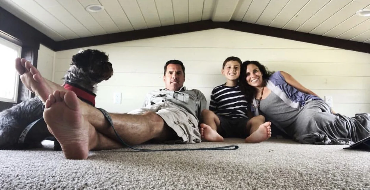 Wilkins Family - Owners of Minima Homes, LLC in the loft of our Seabreeze 