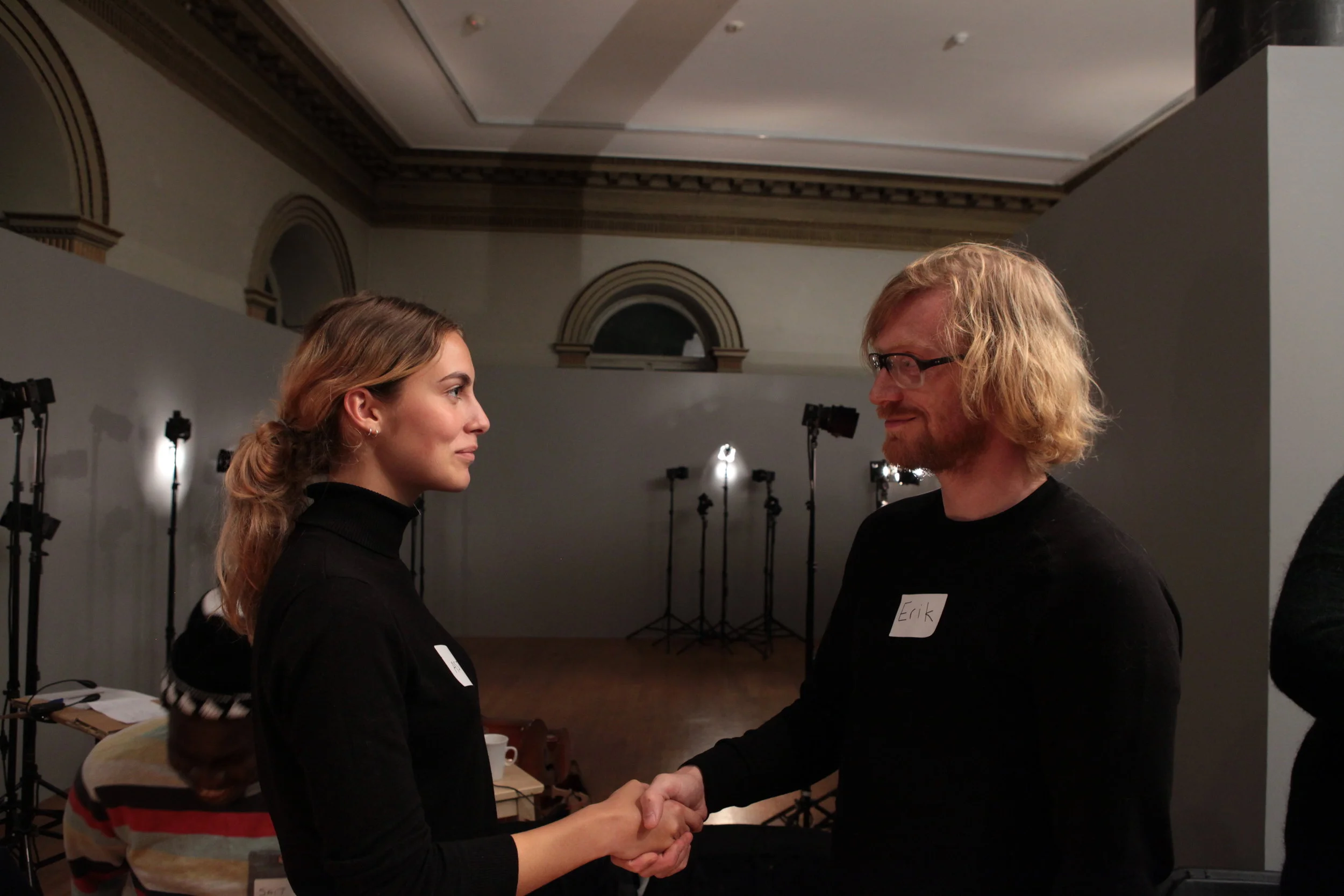  Clay-Sculpture-and-Bread-Community from KHiB makes delicios pizza for participants prior to the event, outside the The Foundation.&nbsp; 