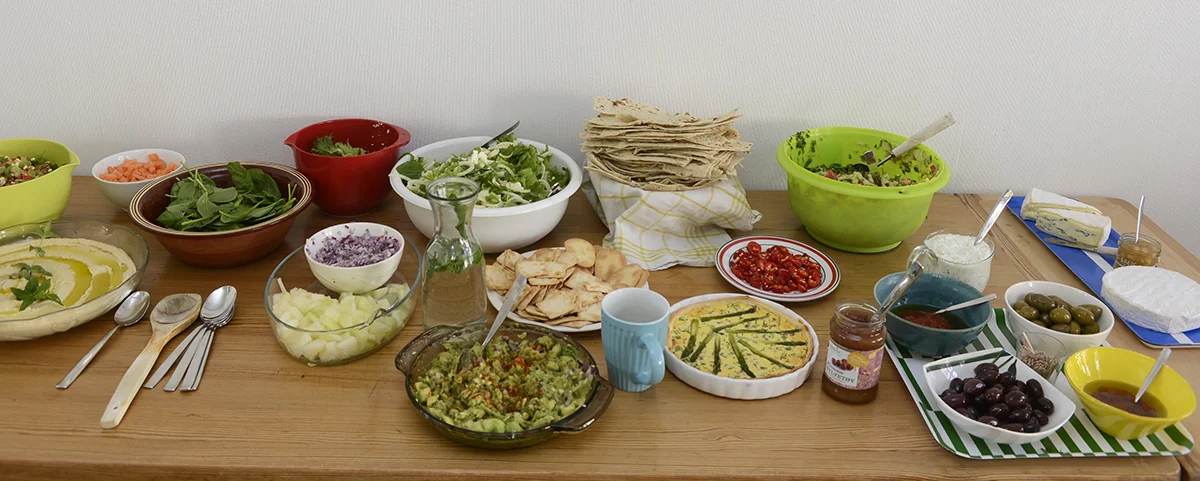  We served ourselves from the delicious dishes, and went into groups of eight, to eat and share short personal storys, based on the words Joy, Crush, Friendship or music.  