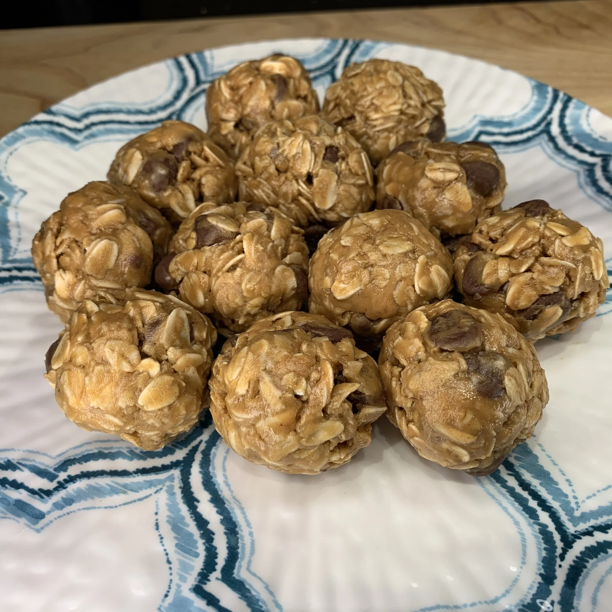 Peanut Butter Oat Bites Visual Recipe
