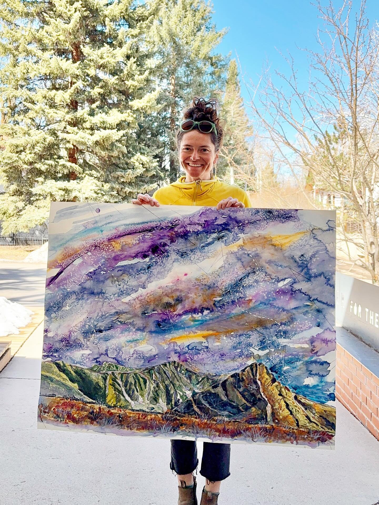 &ldquo;Mountain Laughter&rdquo; is now hanging in Aspen City Hall for the next 2 years along side the work of several other amazing artists! It&rsquo;s on the third floor. It means a lot to have my work in this space and hope this pieces brings joy t