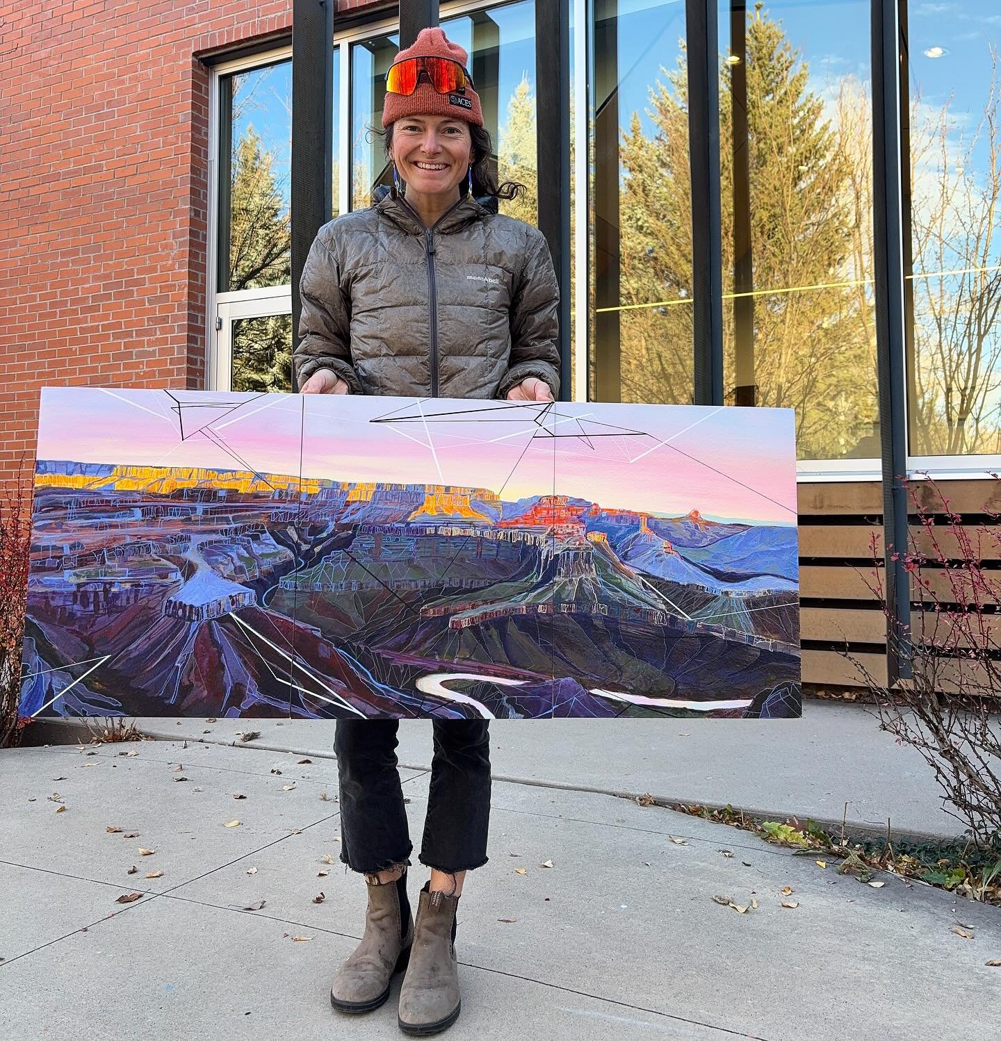 &ldquo;Time&rdquo; 
Acrylic on panel 
20&rdquo; X 48&rdquo;
&bull;
Come see this piece on display at @redbrickaspen . Gallery opening Dec 4th - 5pm-7pm!

#grandcanyon #aspenartist #adventureart