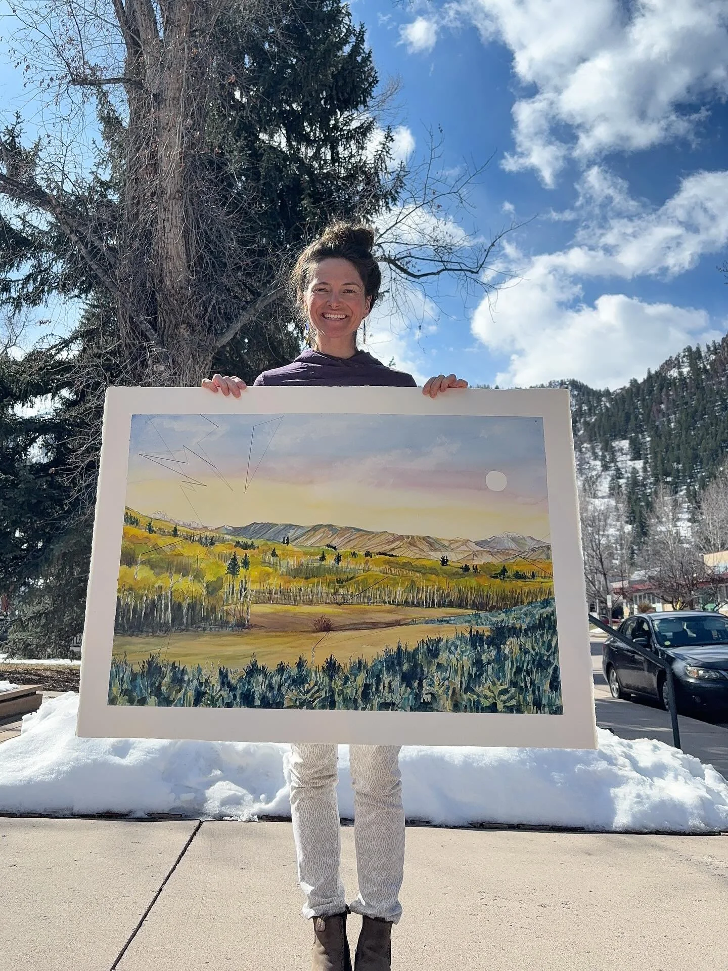 Finished another fun commission inspired by our local mountains in the fall! Thank you B for this opportunity!

&bull;Watercolor and ink on paper - 41&rdquo;x29&rdquo;

#watercolorpainting #aspenart #commissionedartwork #coloradoartist #landscapewate