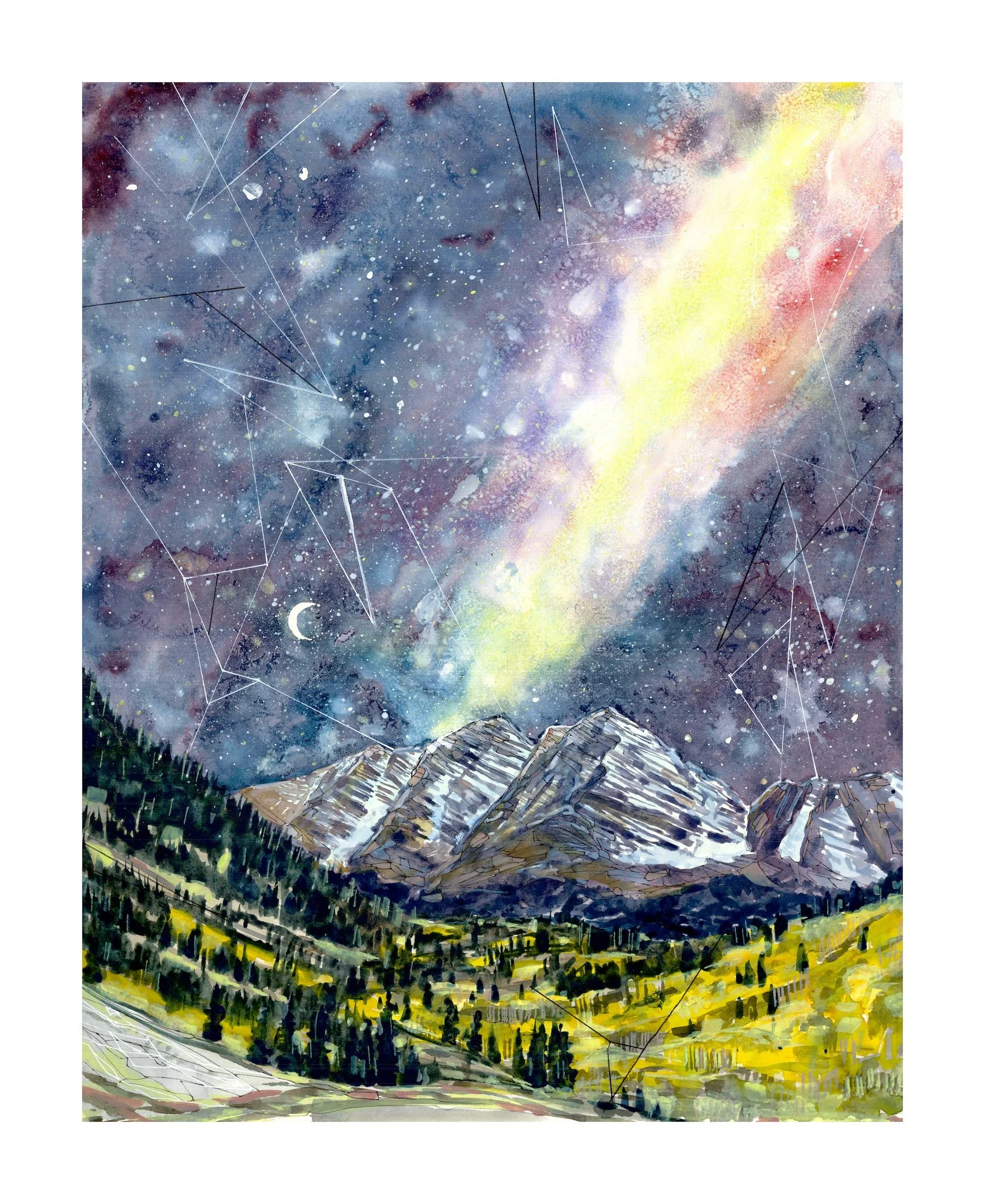 Milky Way Over the Bells - Print