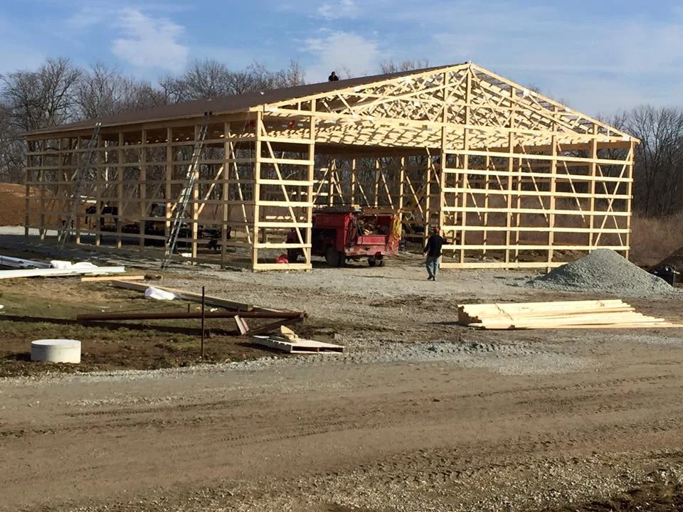  Early stages of our liquid storage building 