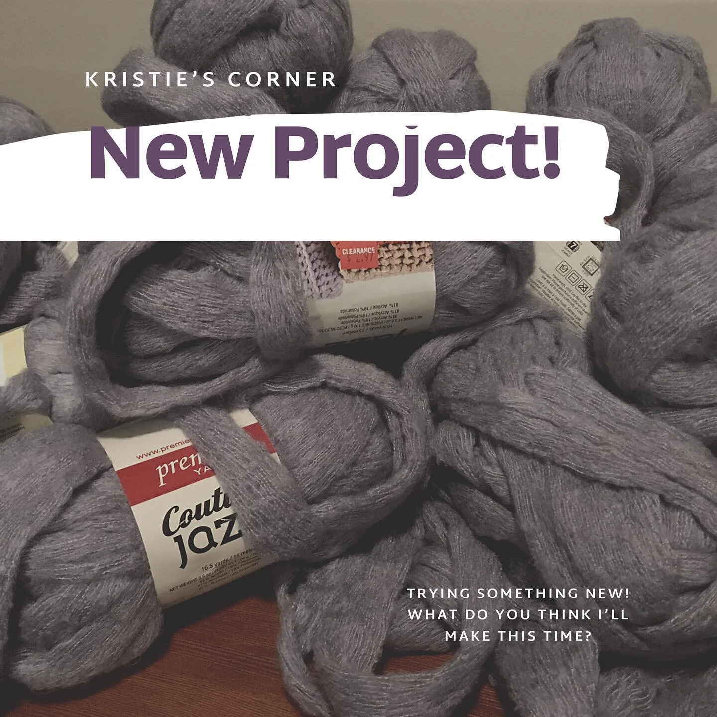 When yarn is on clearance at Joann&rsquo;s, you buy them out! #kristiescorner #loveagoodsale #newcraftproject #whatwillitbe