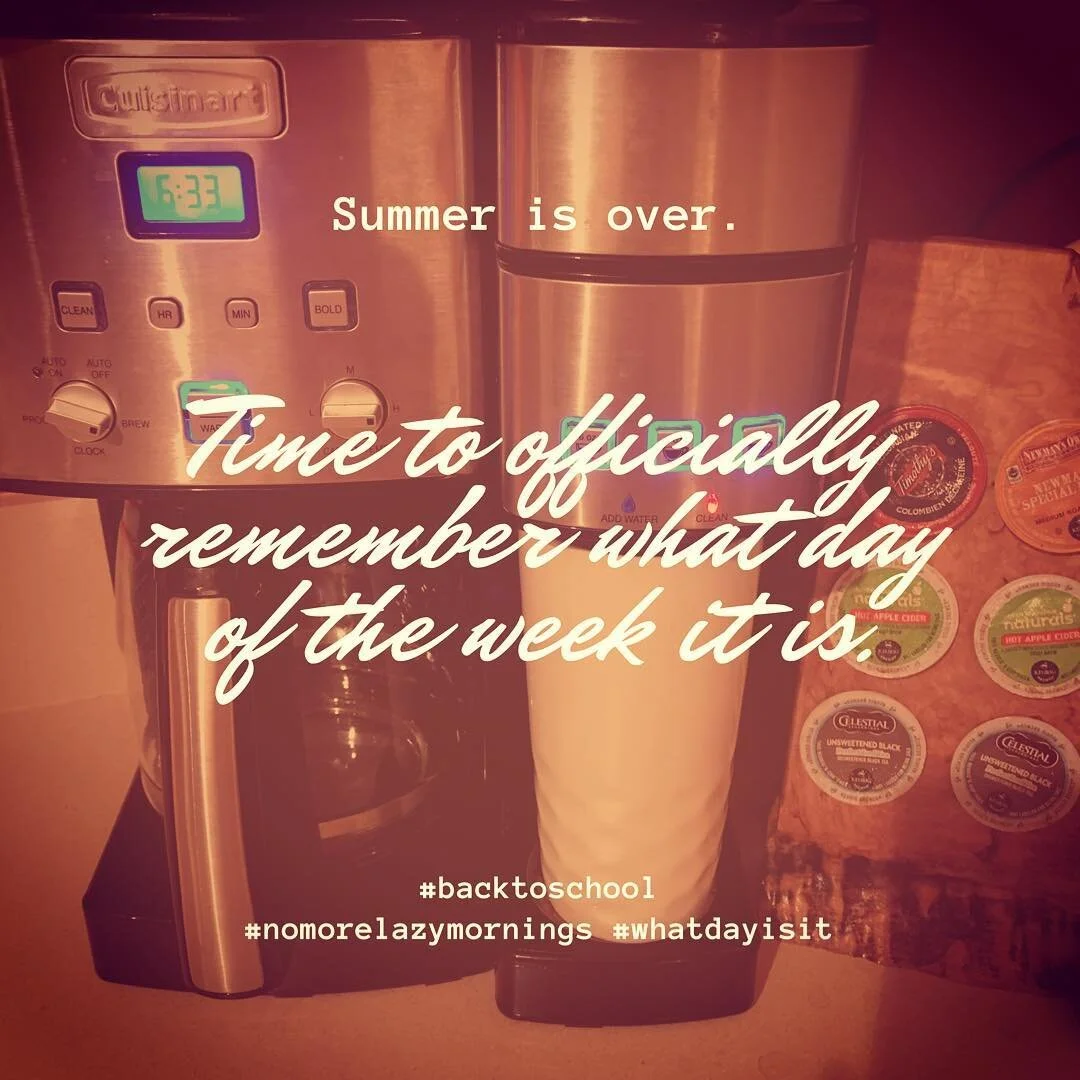 Especially true with the work week starting on a Tuesday! #backtoschool #nomorelazymornings #whatdayisit