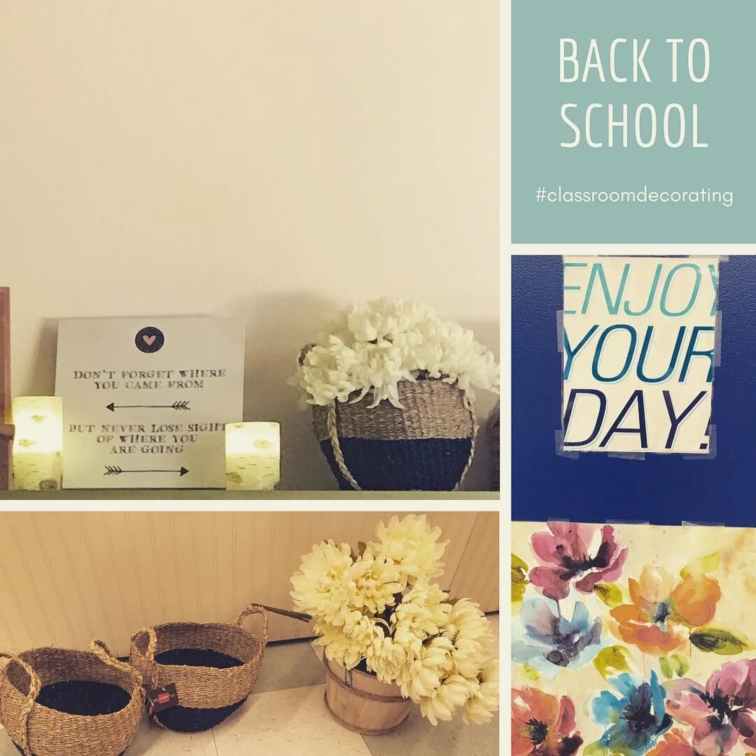 Creativity in the classroom to bring a touch of home to our learning space. #decoratingclassroom