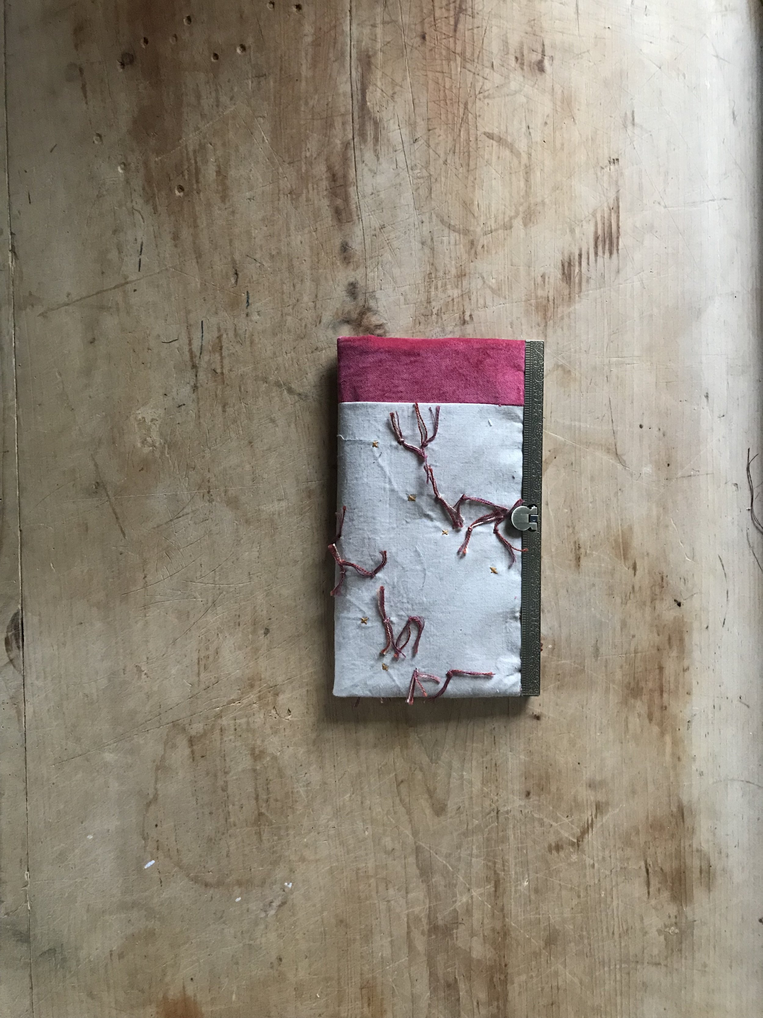 Ayotola embellished wallet: in scattered twill