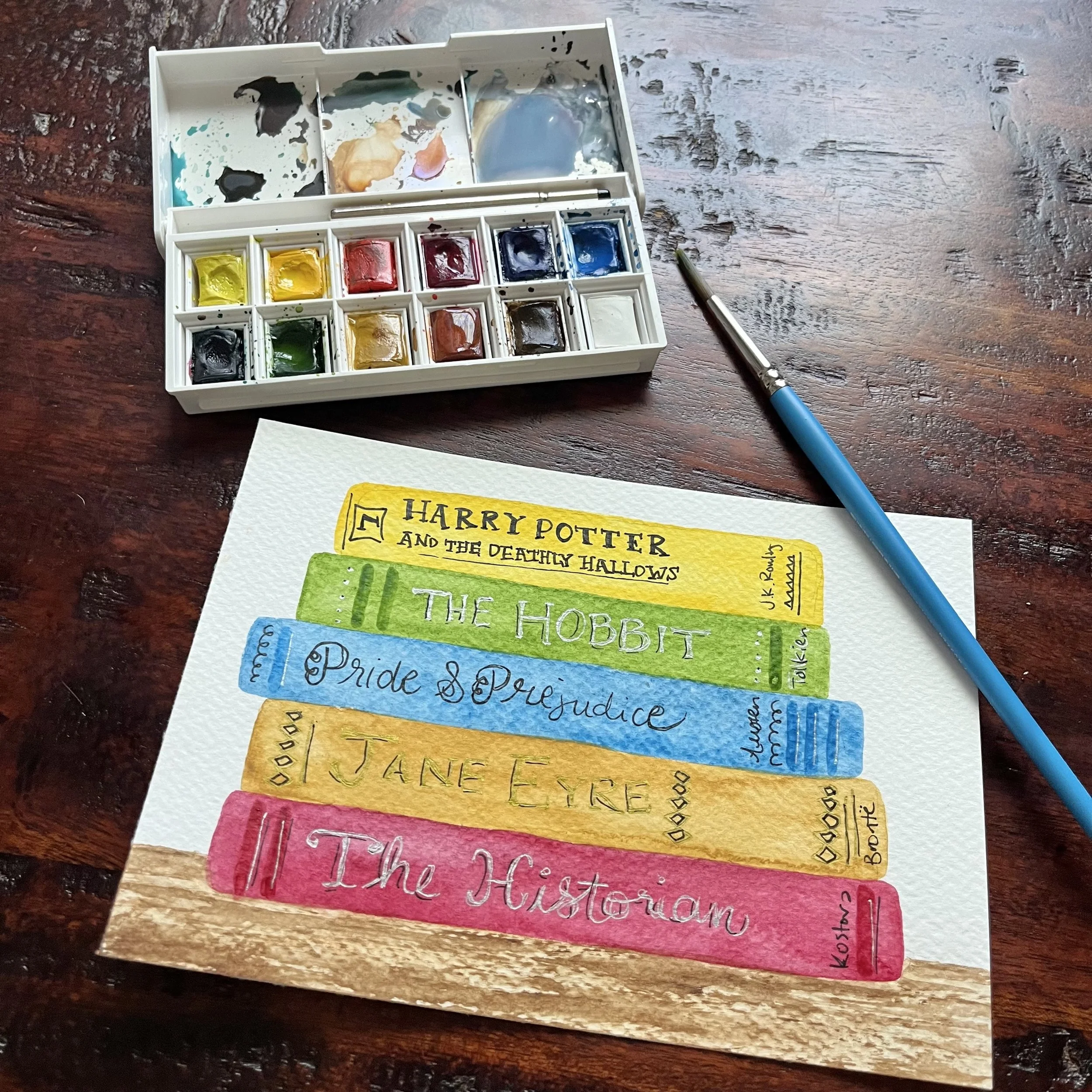 Beginner Watercolor for Teens: Paint Your Favorite Books