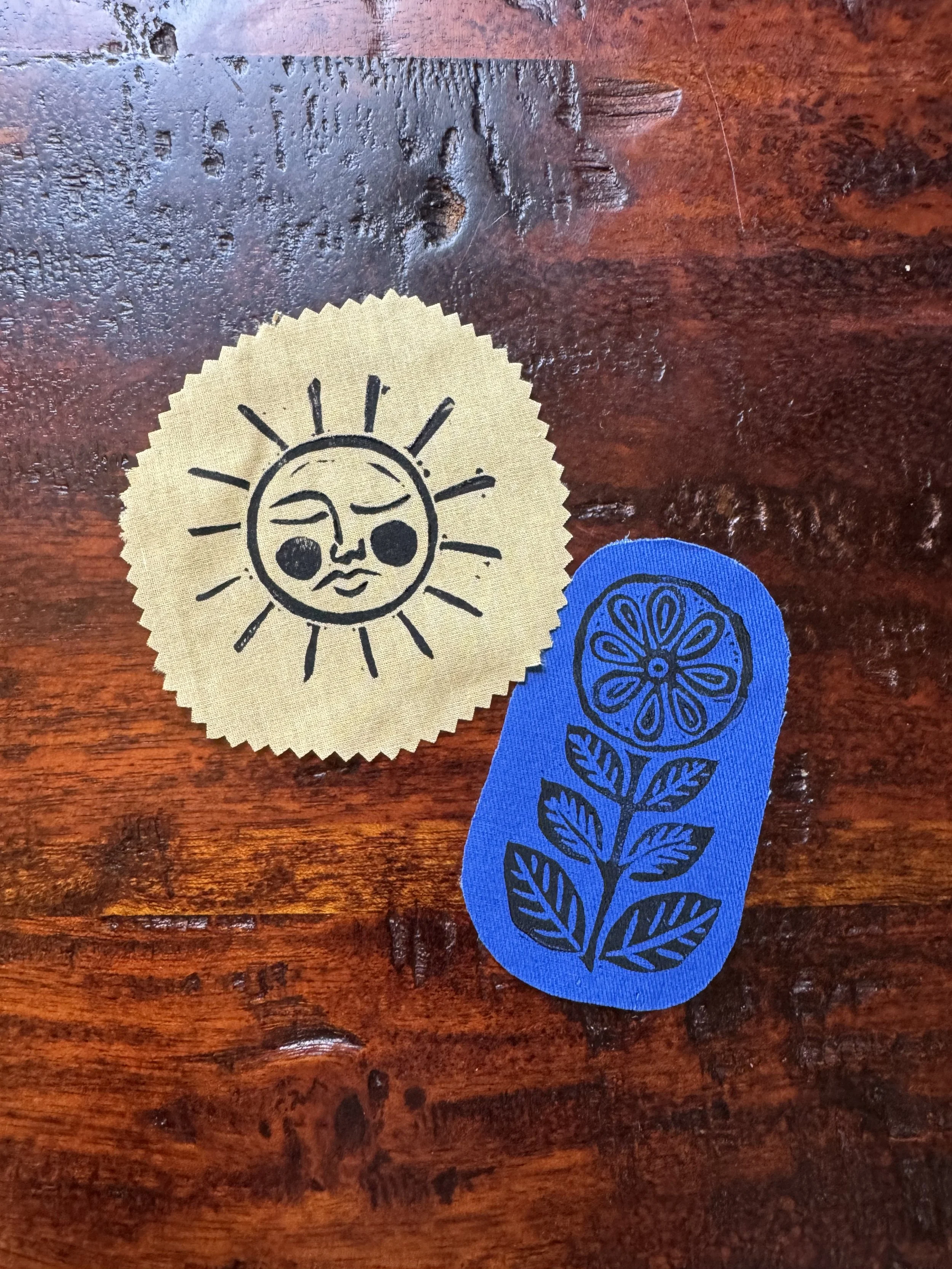 Teen Block Printed Patches Workshop
