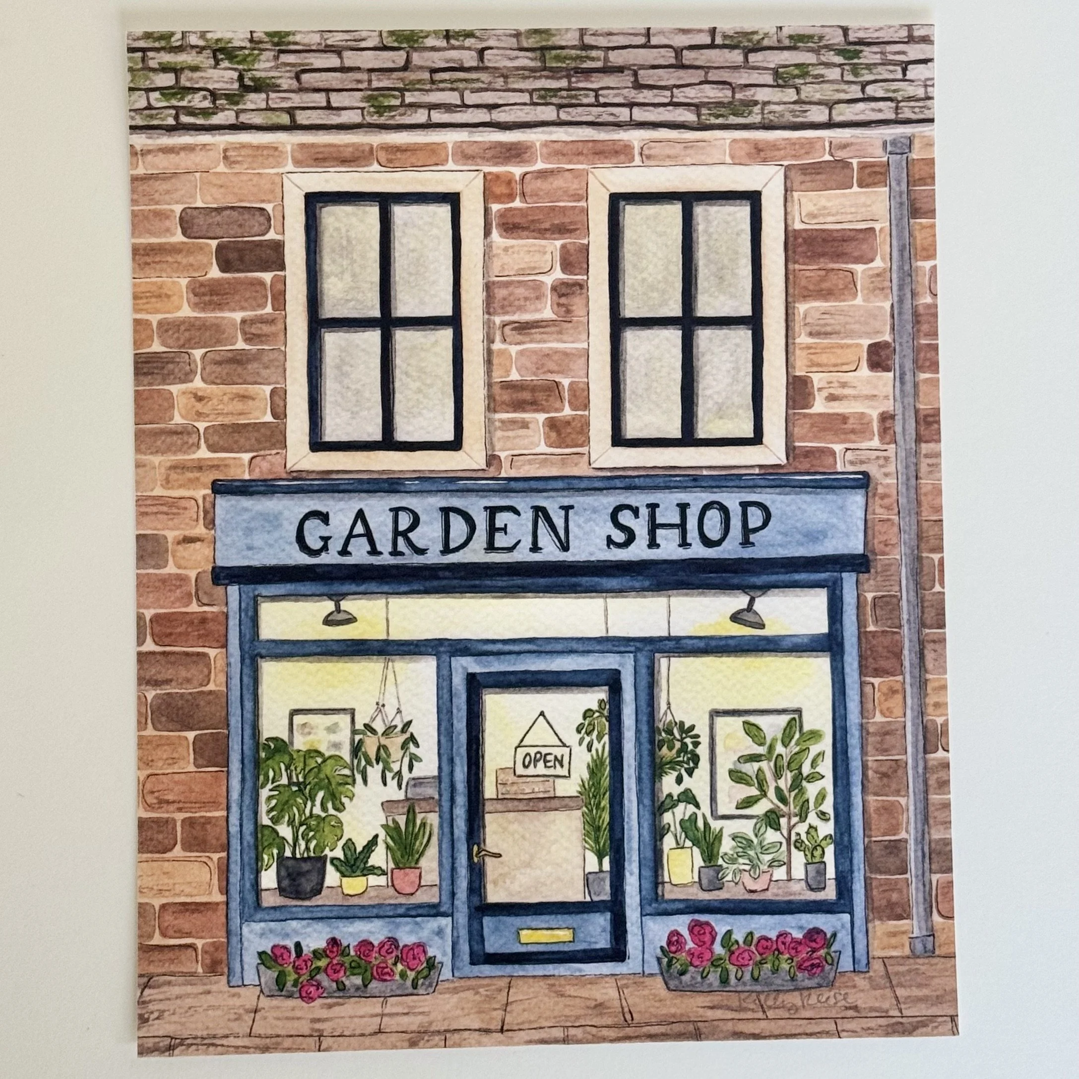 Garden Shop Storefront Art Print