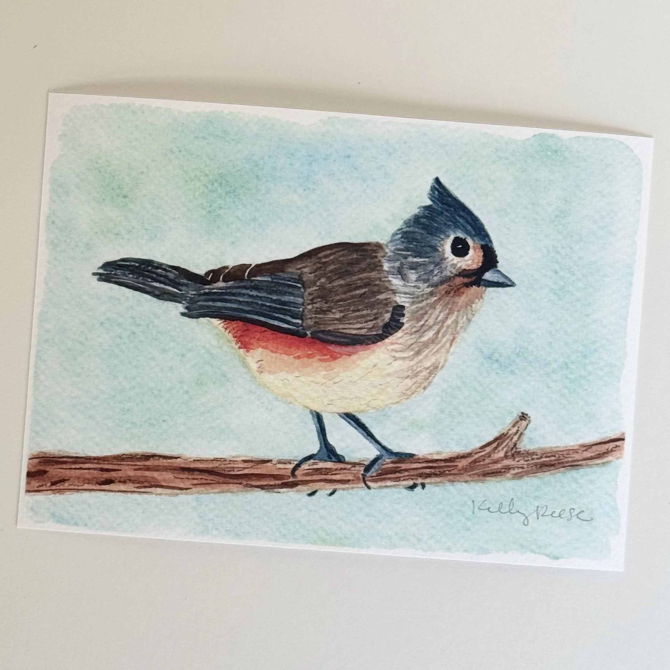 5x7" Tufted Titmouse Art Print
