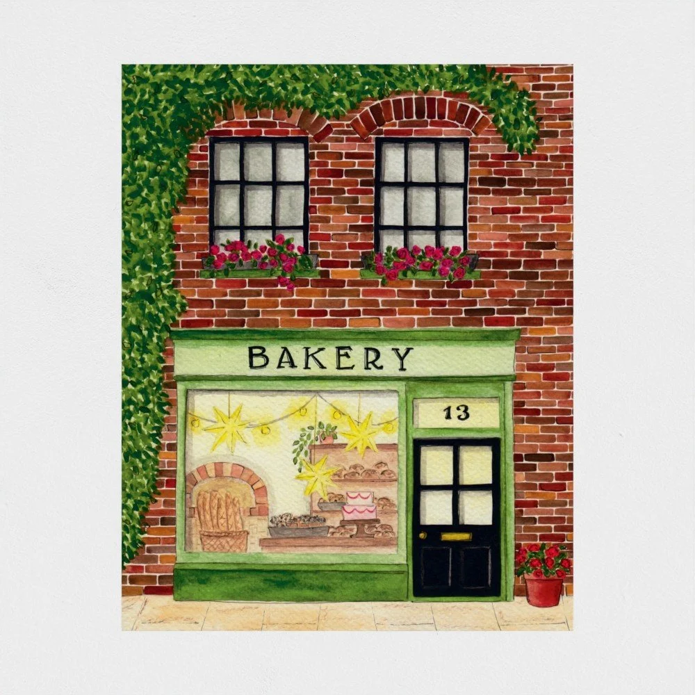 Bakery Storefront Art Print