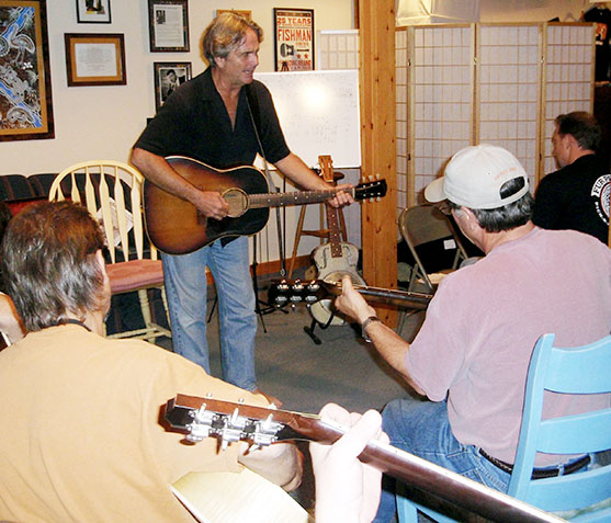 Spencer Bohren’s guitar workshop at Fur Peace Ranch.