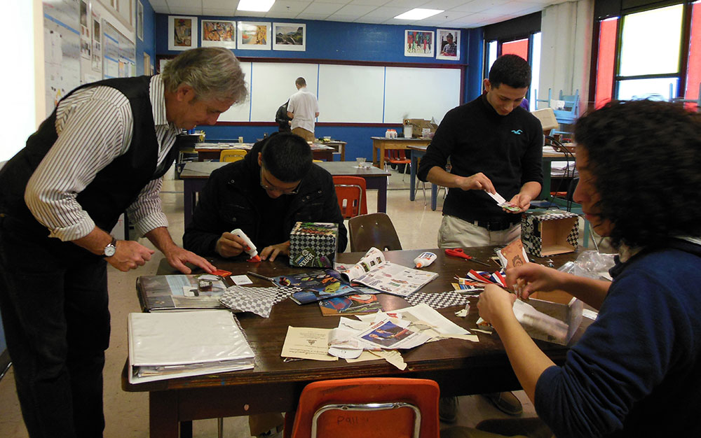 Teaching art in a Memphis high school.