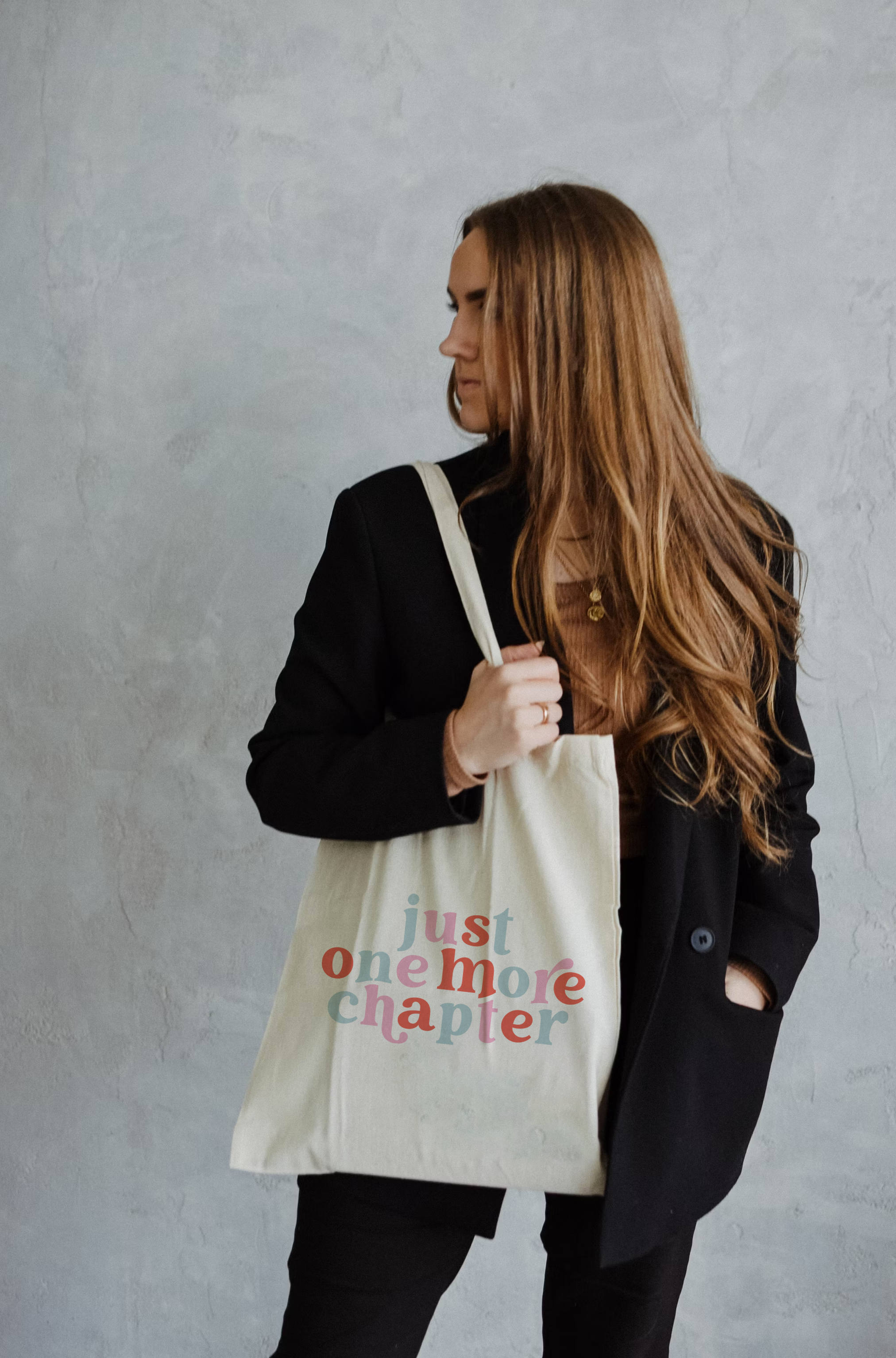 Just One More Chapter Library Tote
