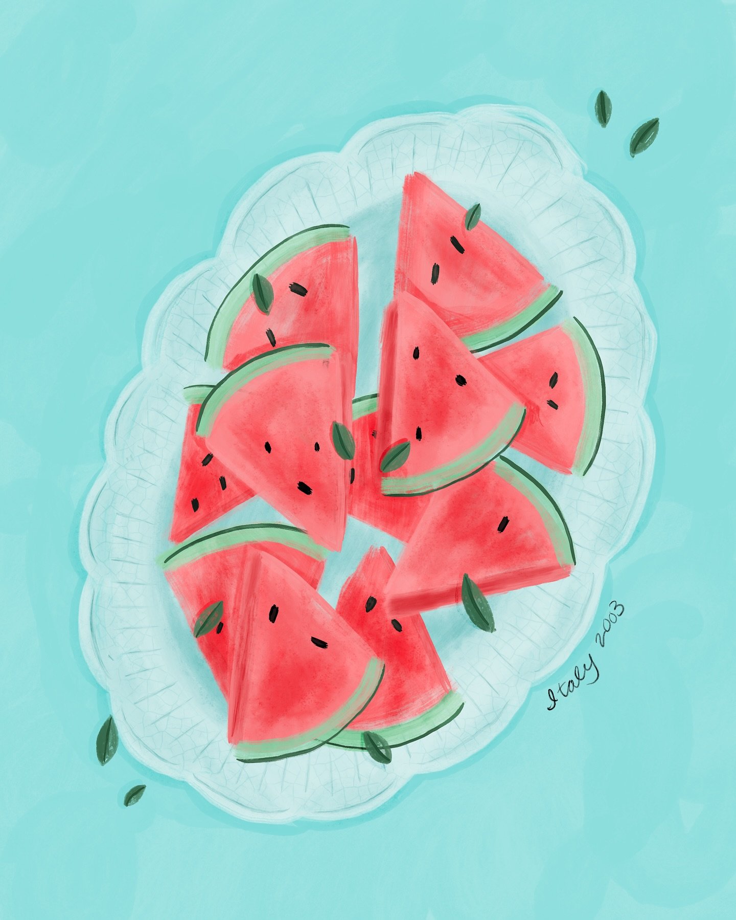 The summer before my senior year of high school, I traveled to Italy with my cross-country team. One of the days our car broke down and as the adults figured out what to do we stuffed ourselves full of watermelon at the nearby fruit stand. The waterm