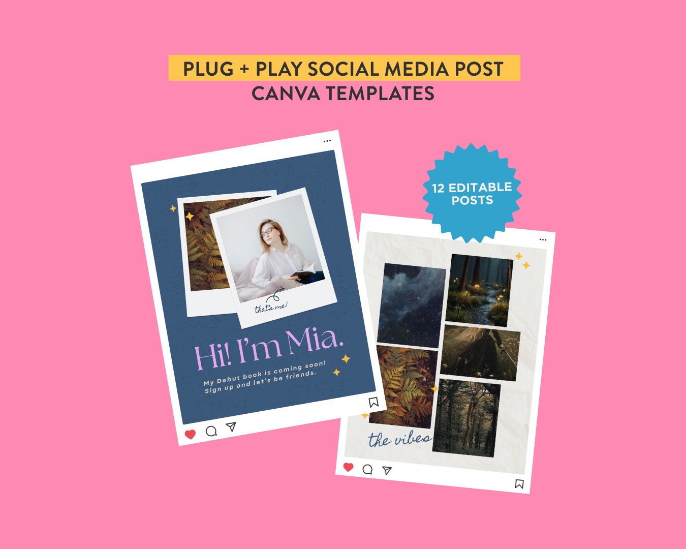 12 Plug-and-Post Fantasy Author Post Templates