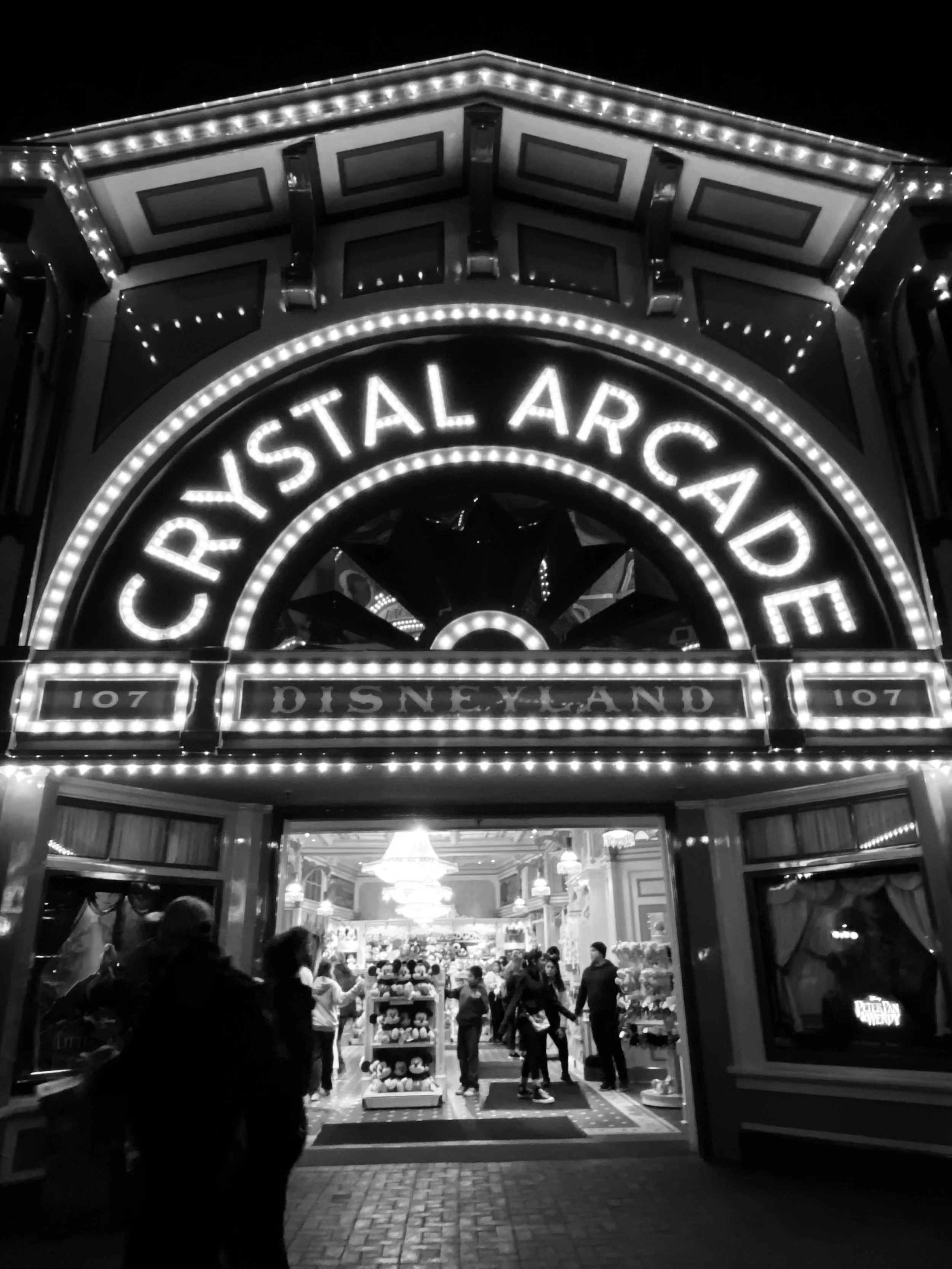 Crystal Arcade store on Main Street in Disneyland Resort.