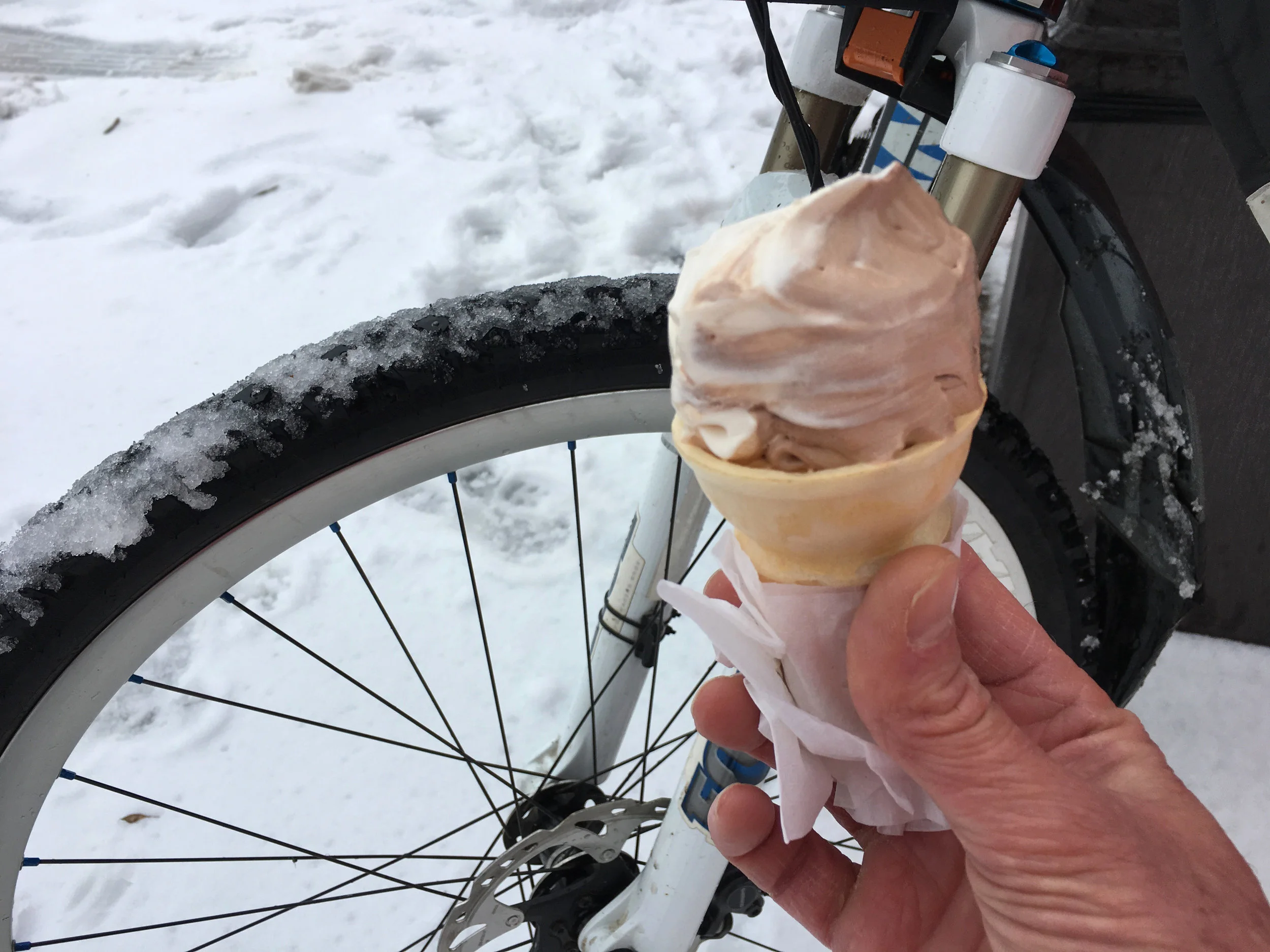 Or maybe like April 15, 2018 at Too Tall’s Ice Cream.