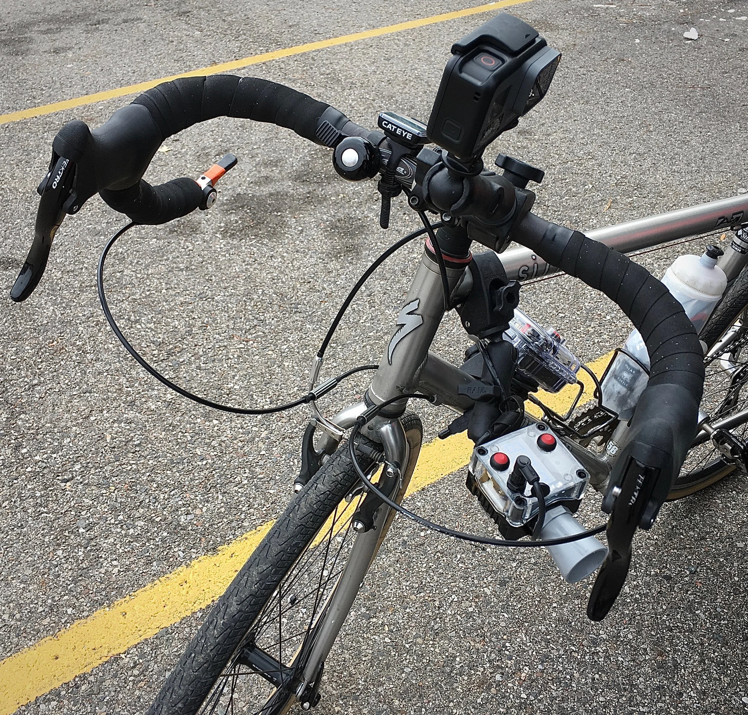 Radar measuring equipment and video recorder used to document passing motorists.