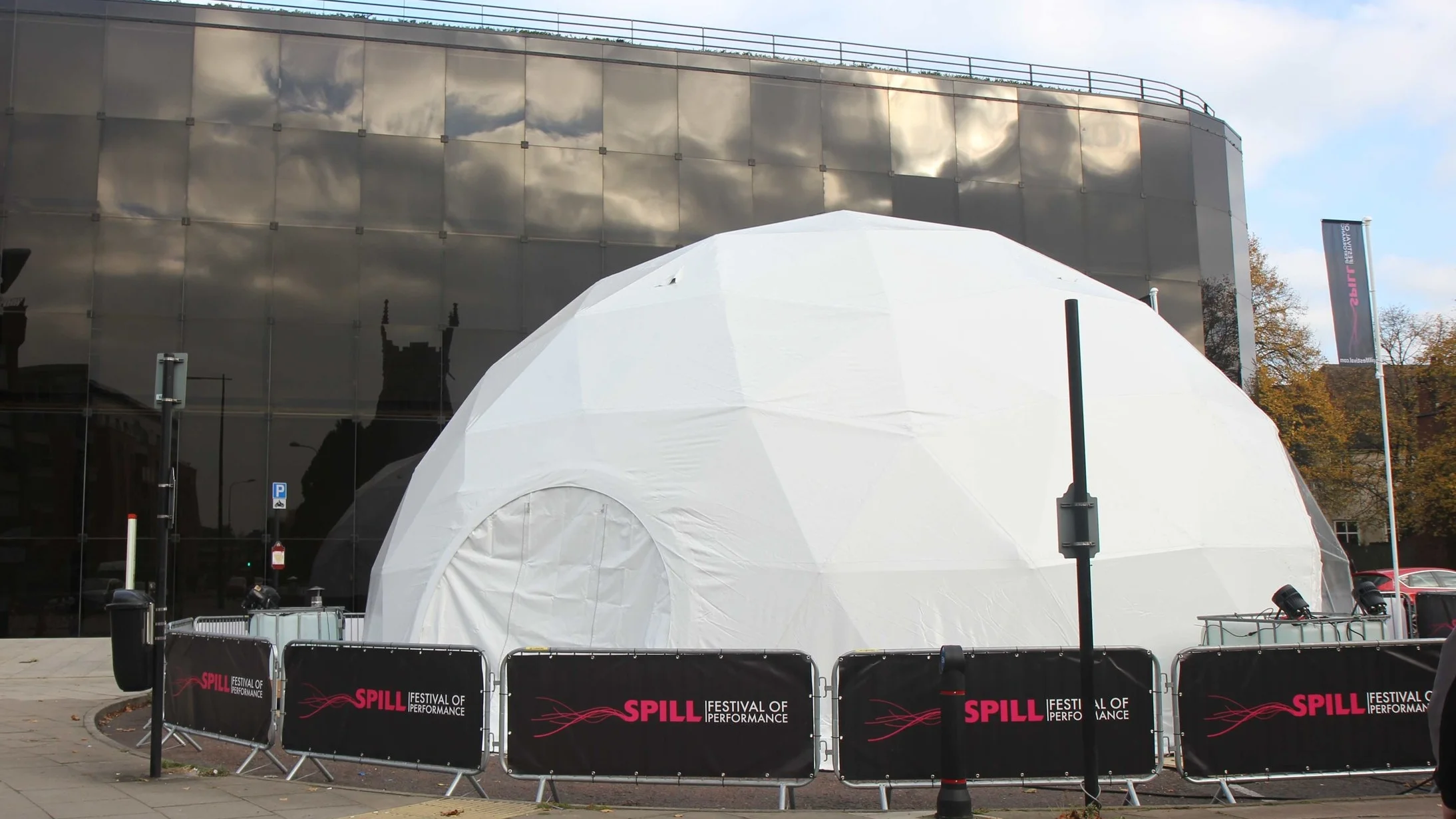 The SPILL Dome - temporary venue. SPILL 2016
