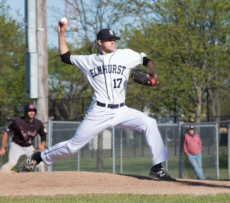 Right-hander Alex Kielion throws a pitch against North Central at Butterfield Park last season.