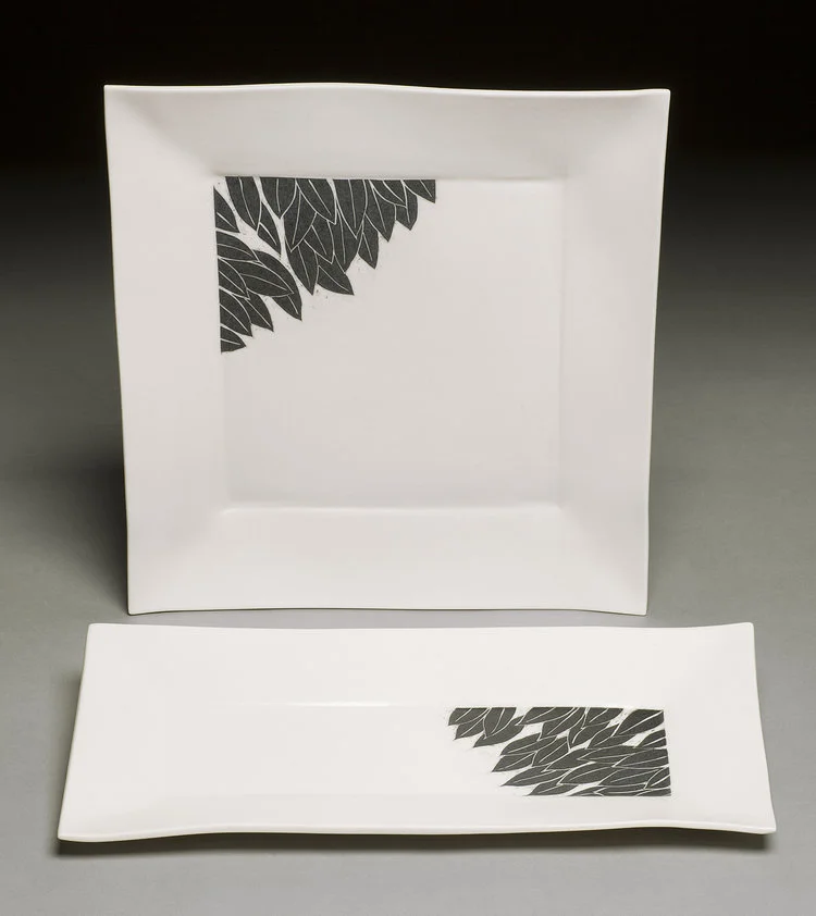 Carved Leaf Trays