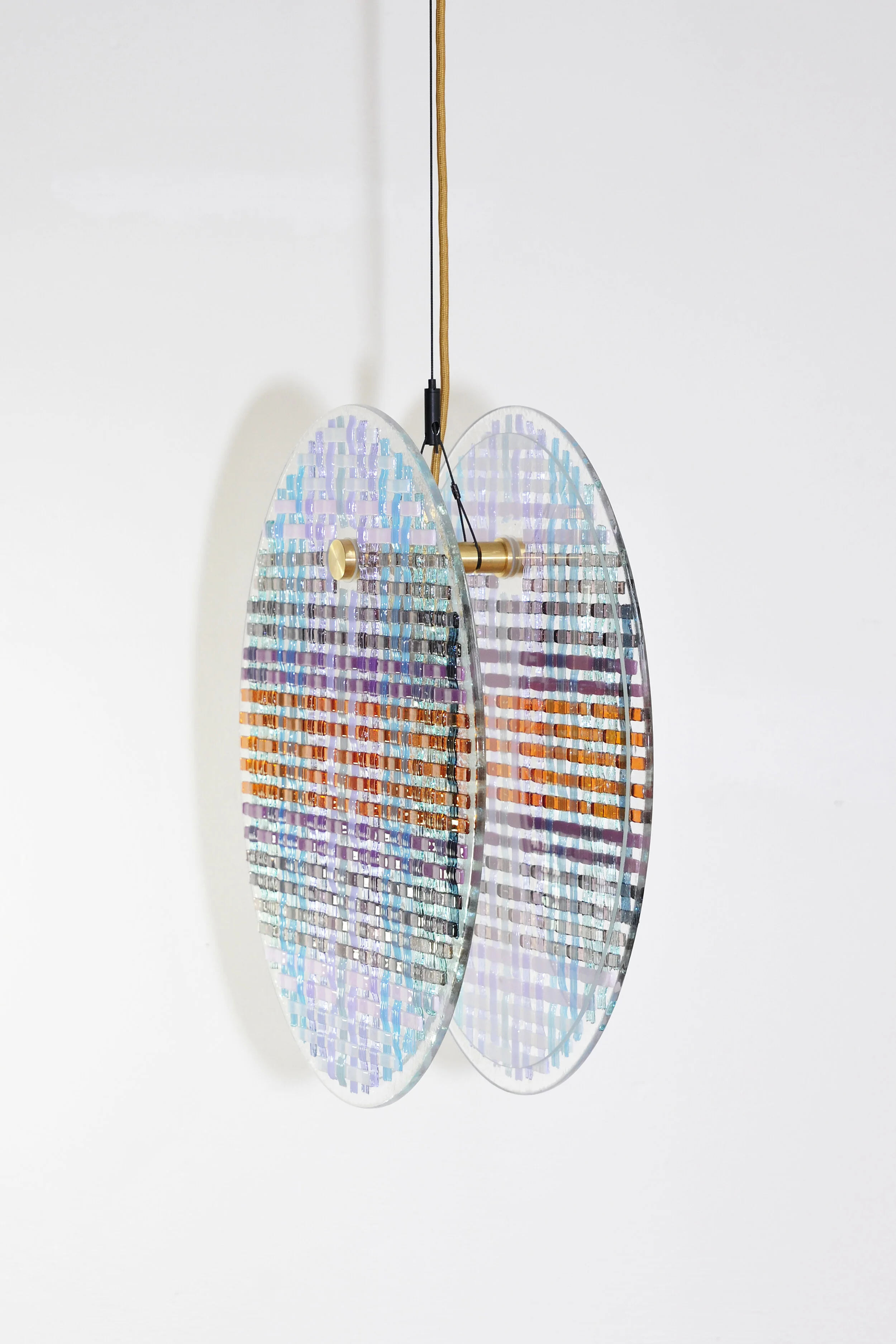 WOVEN GLASS / PENDANT LAMP — edition van Treeck