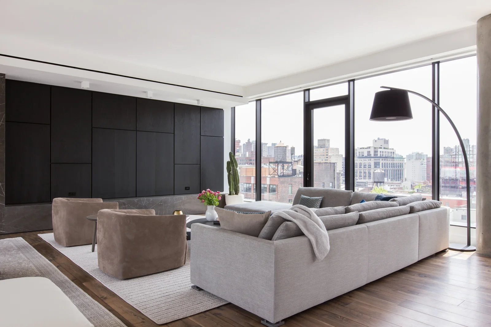 Chelsea Penthouse modern wood panels