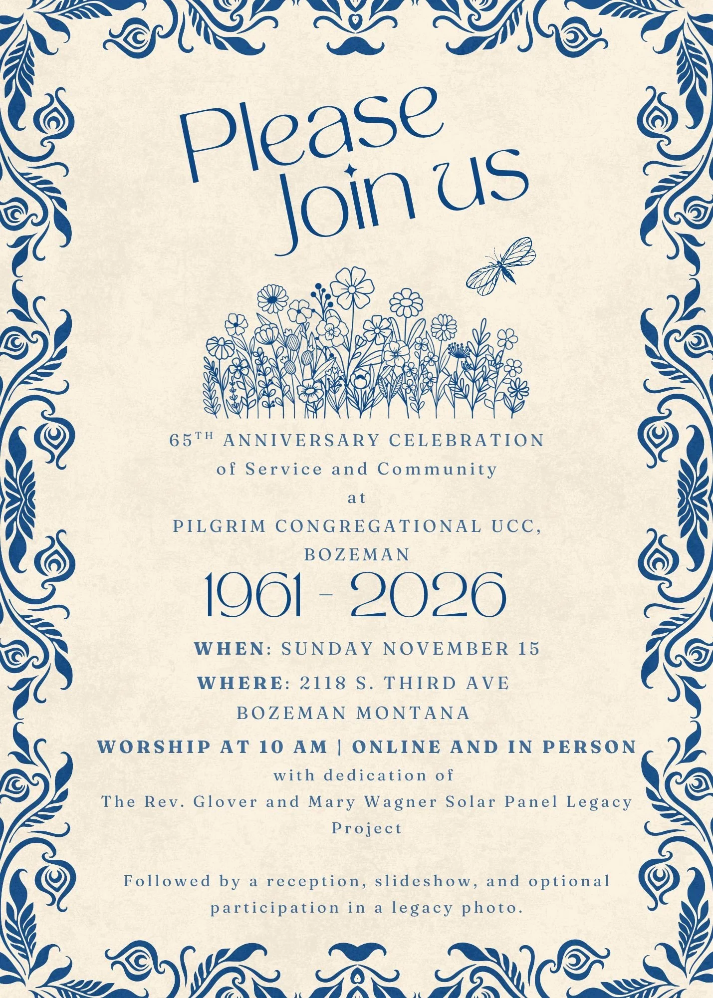 65th Anniversary of Pilgrim Congregational UCC