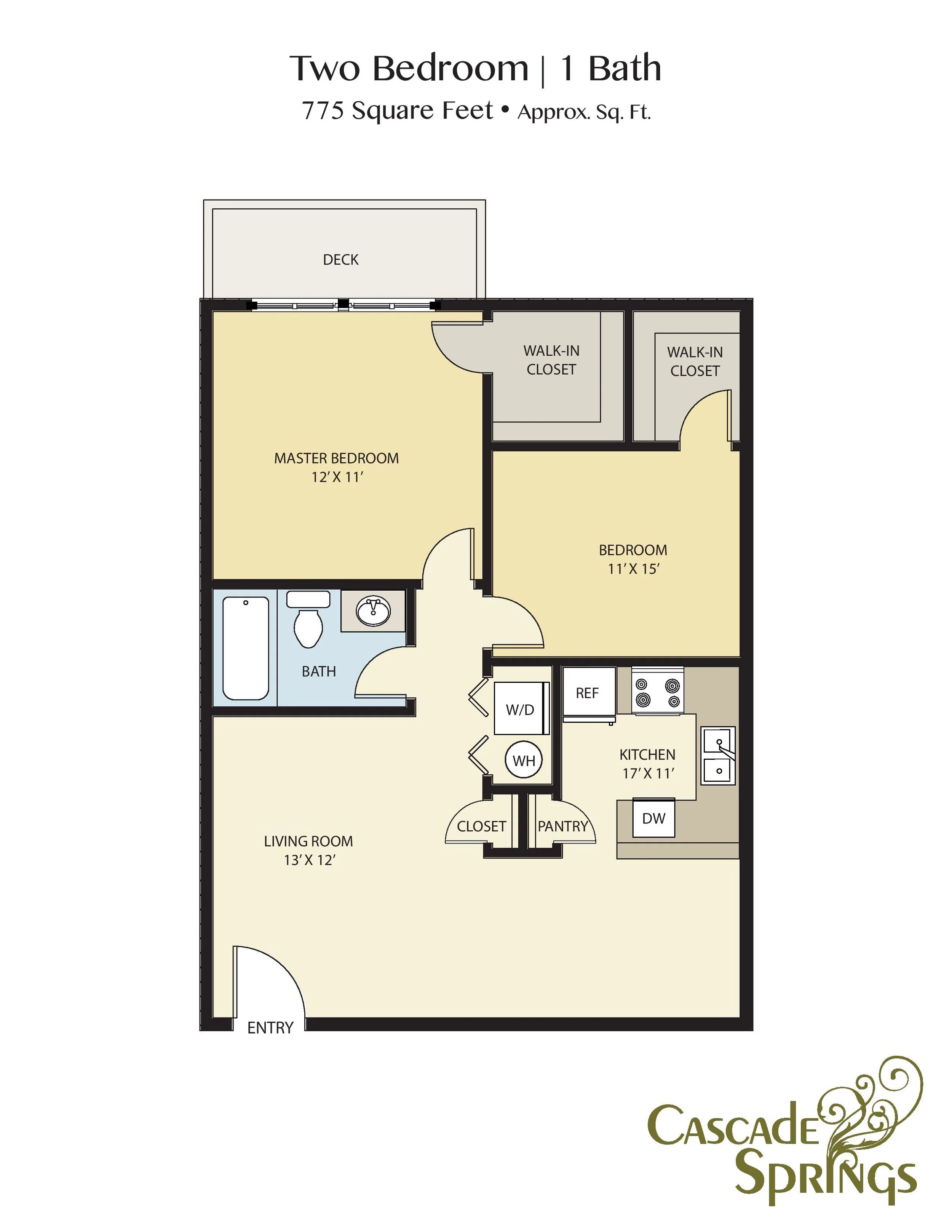 2 Bedroom Apartments — Cascade Springs Apartments
