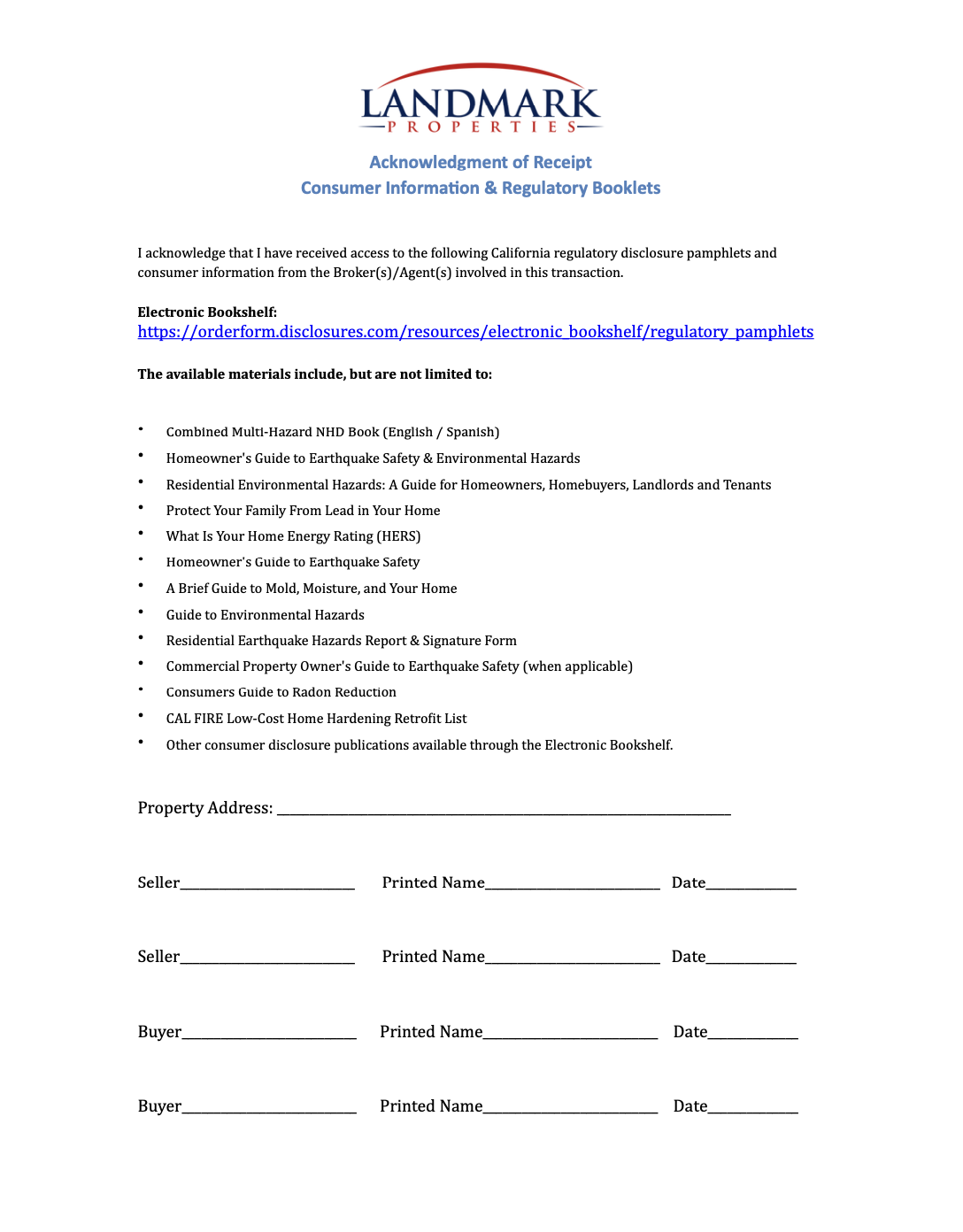 Consumer Information and Regulatory
